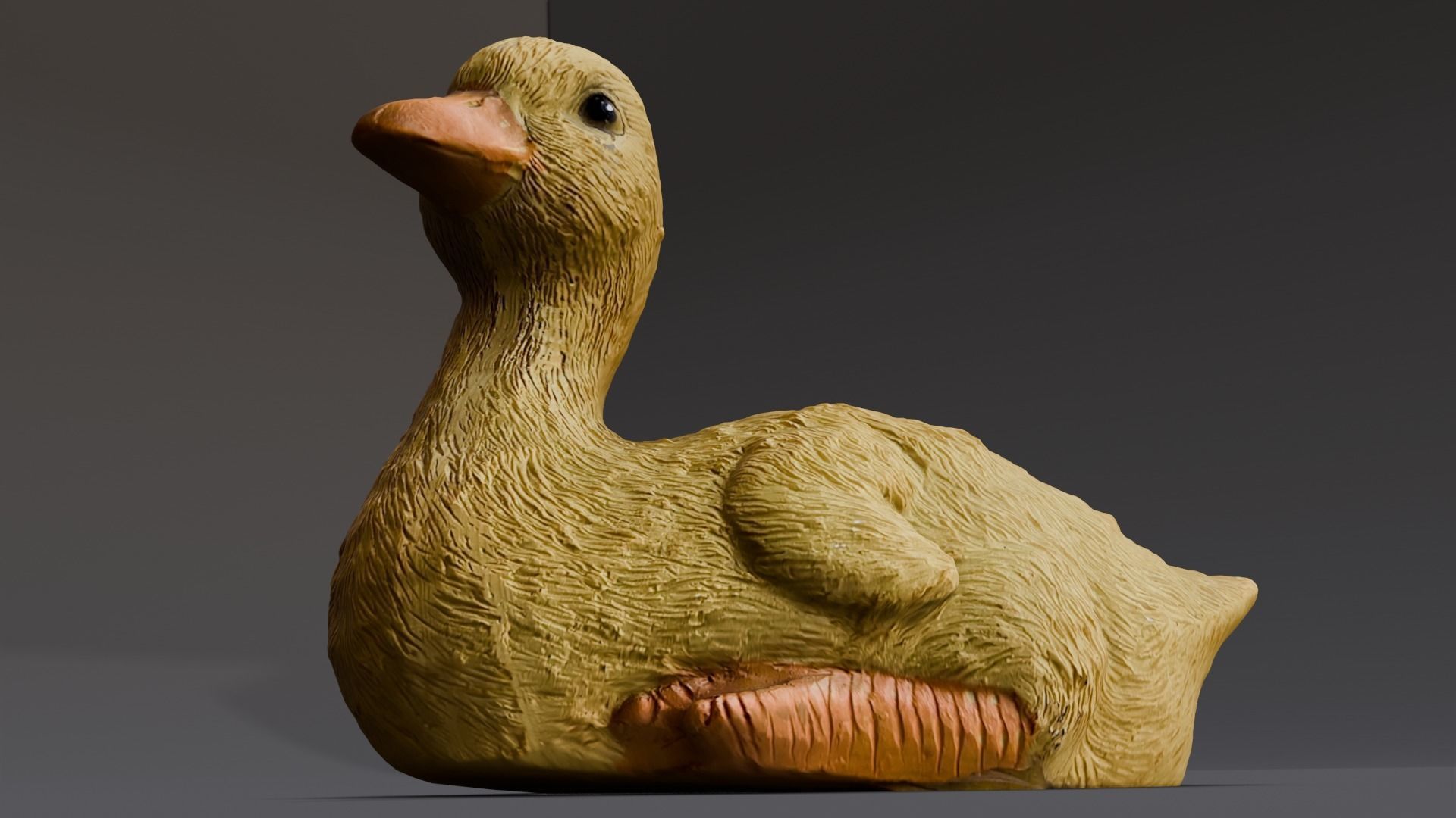 Cartoon Duck 3D Model  Low-poly 3D model_11