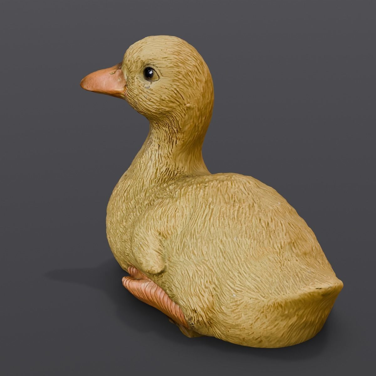 Cartoon Duck 3D Model  Low-poly 3D model_4