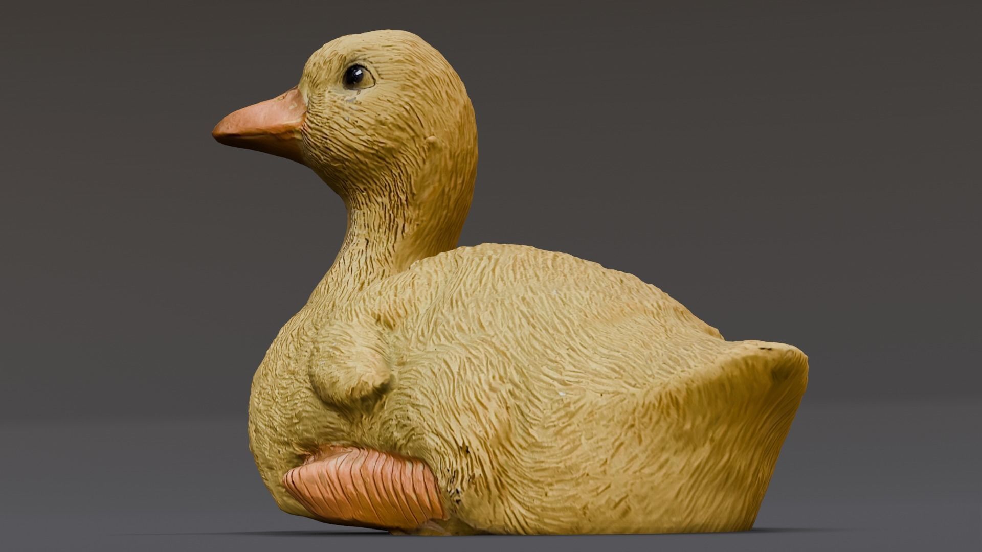 Cartoon Duck 3D Model  Low-poly 3D model_10