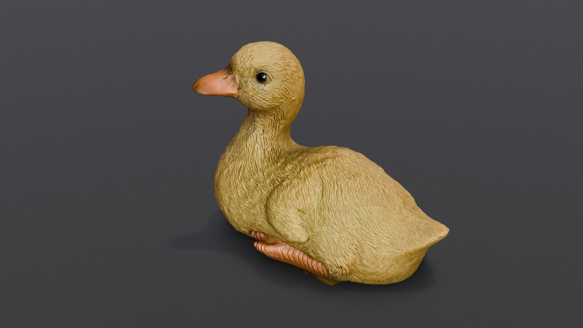Cartoon Duck 3D Model  Low-poly 3D model_1