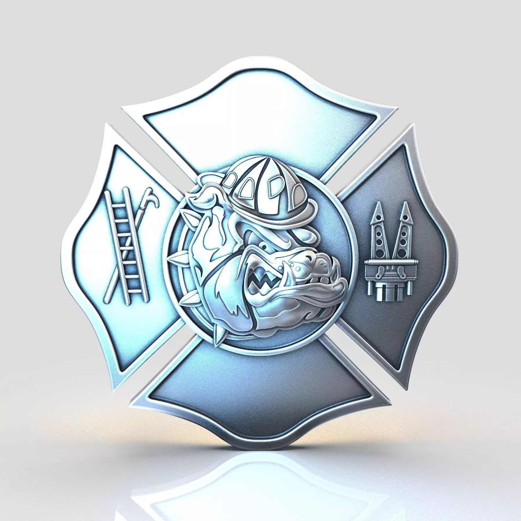 BUIIDOG fireman 3D print model