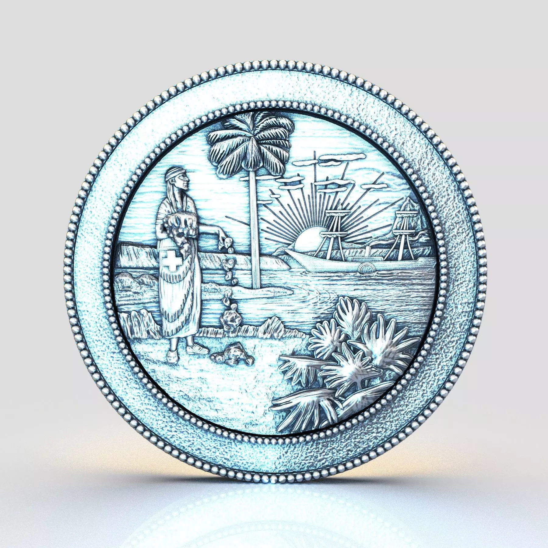 Florida State seal 3D print model_0