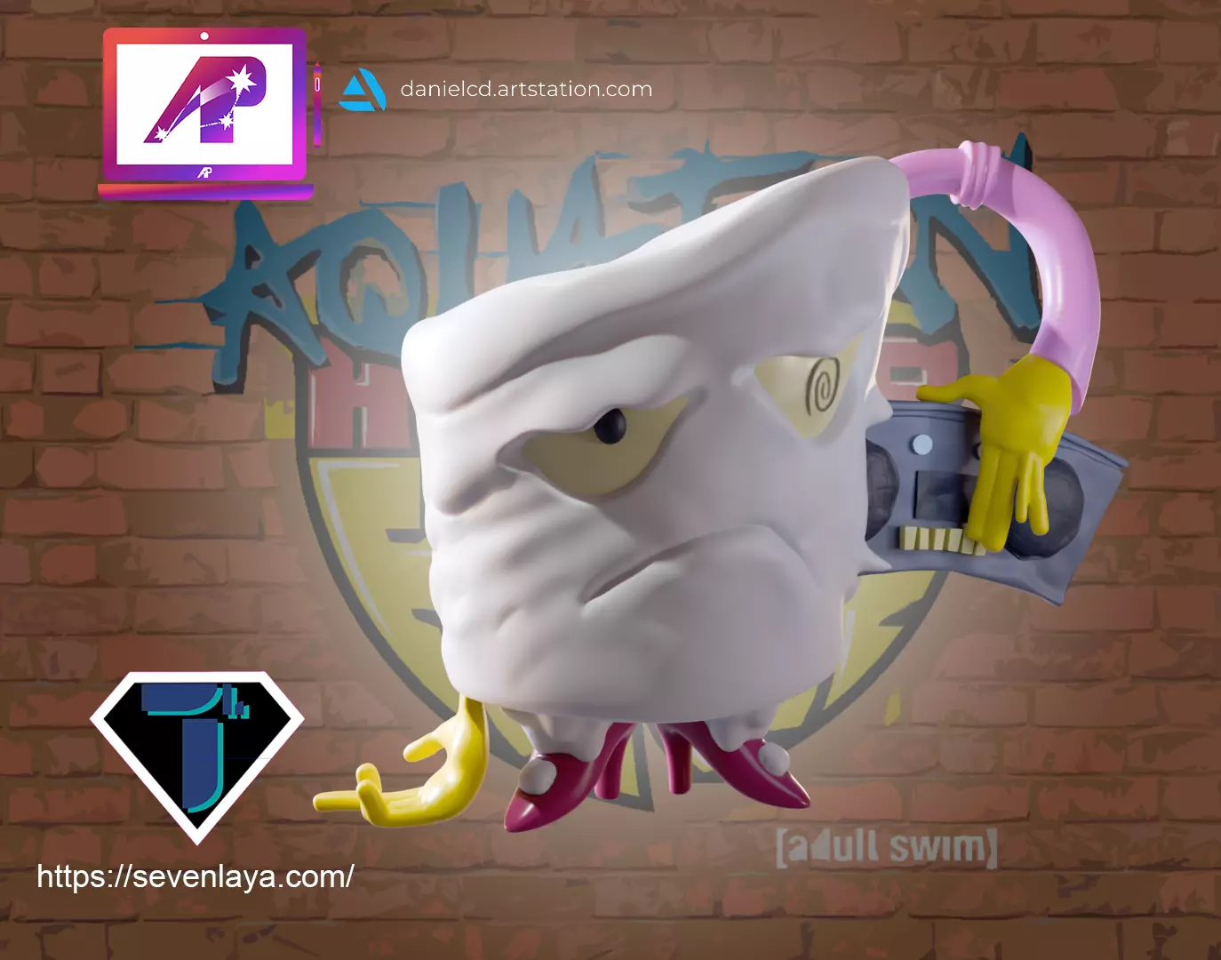 AquaTeen Major Shake 3D print model_0