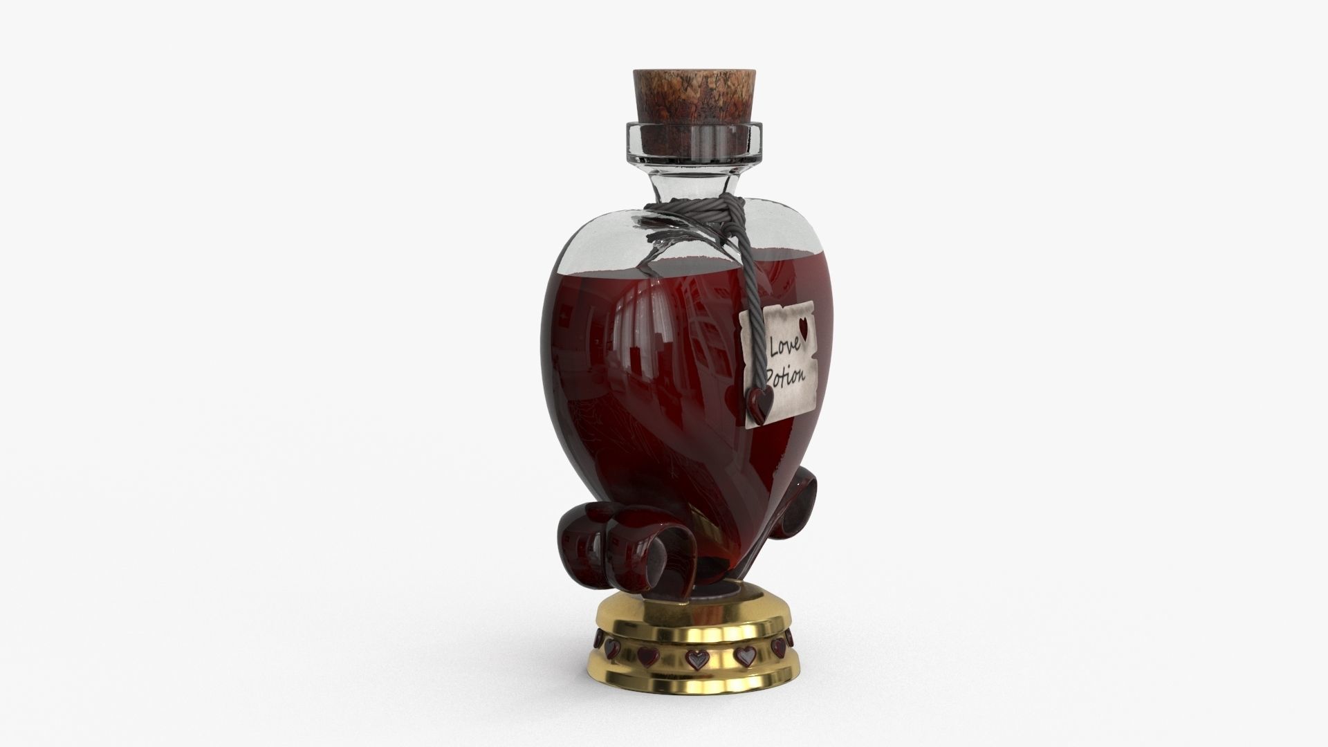 Love Potion Low-poly 3D model_6