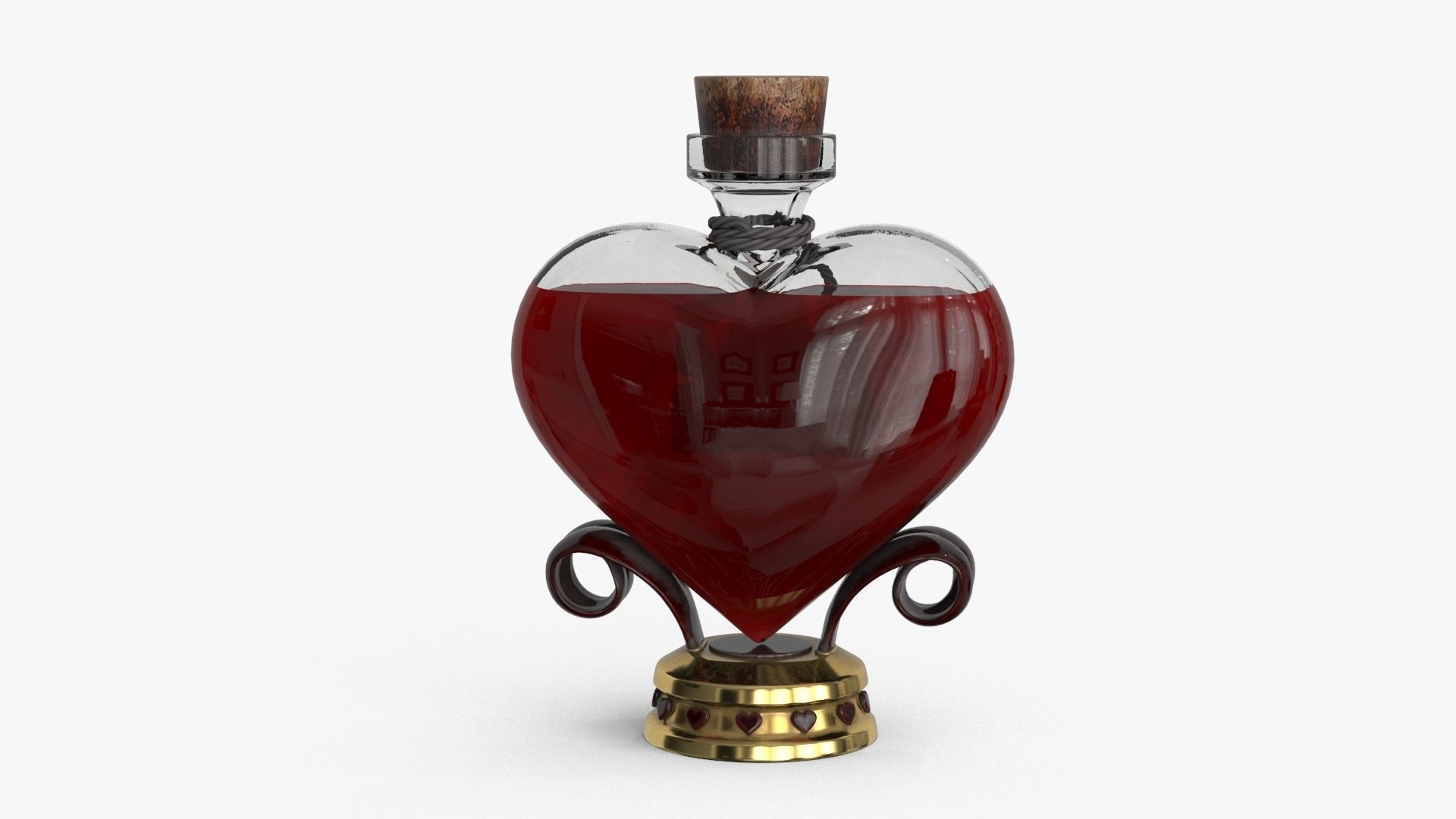Love Potion Low-poly 3D model_8