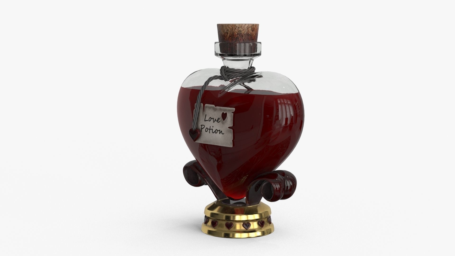 Love Potion Low-poly 3D model_10