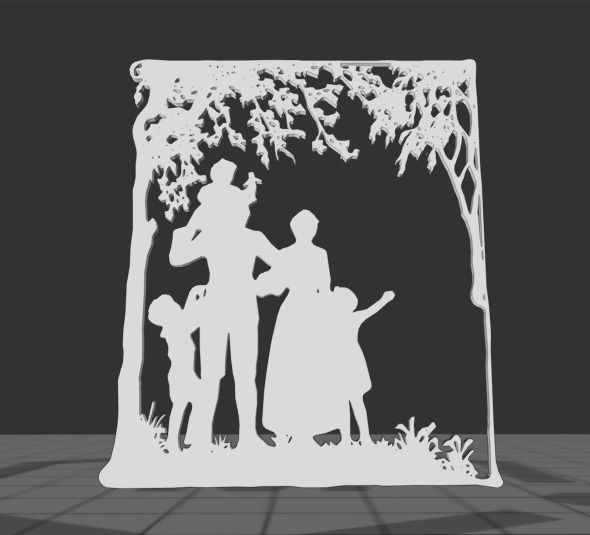 Family Wall Art 3D print model_2