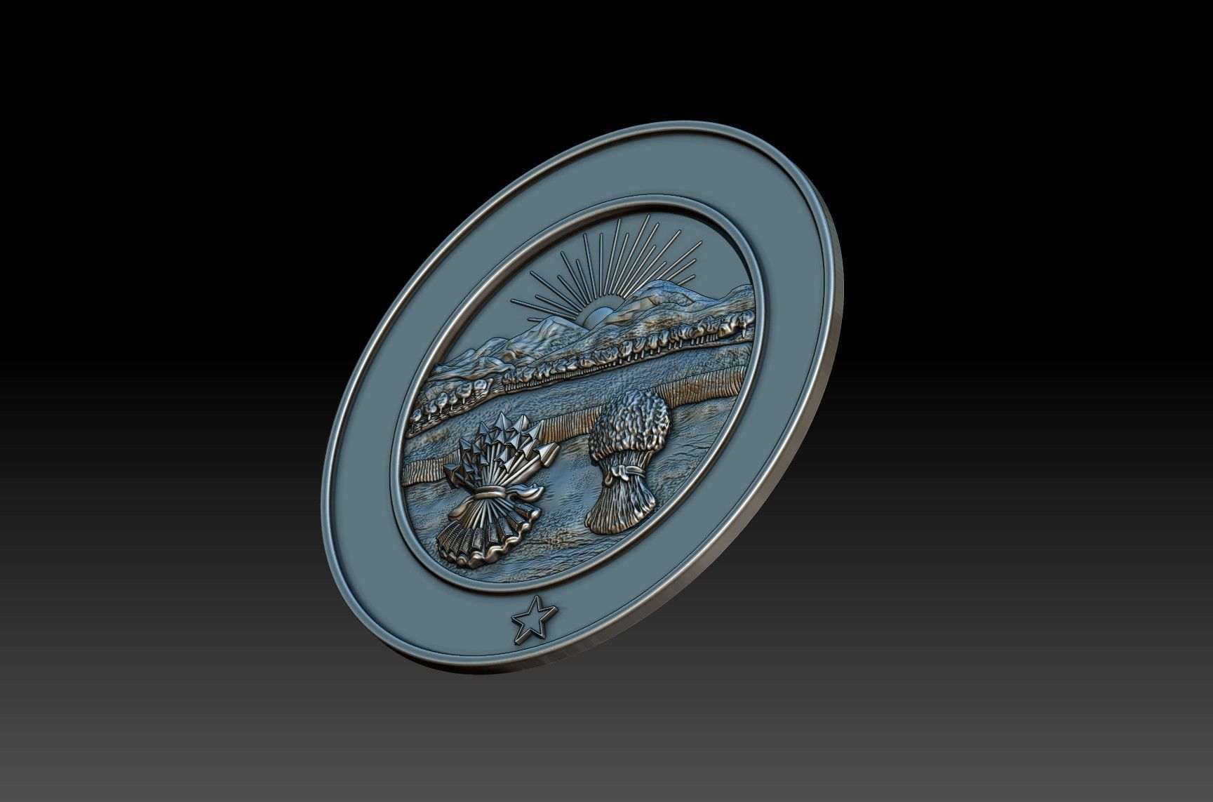 Ohio Seal 3D print model_4