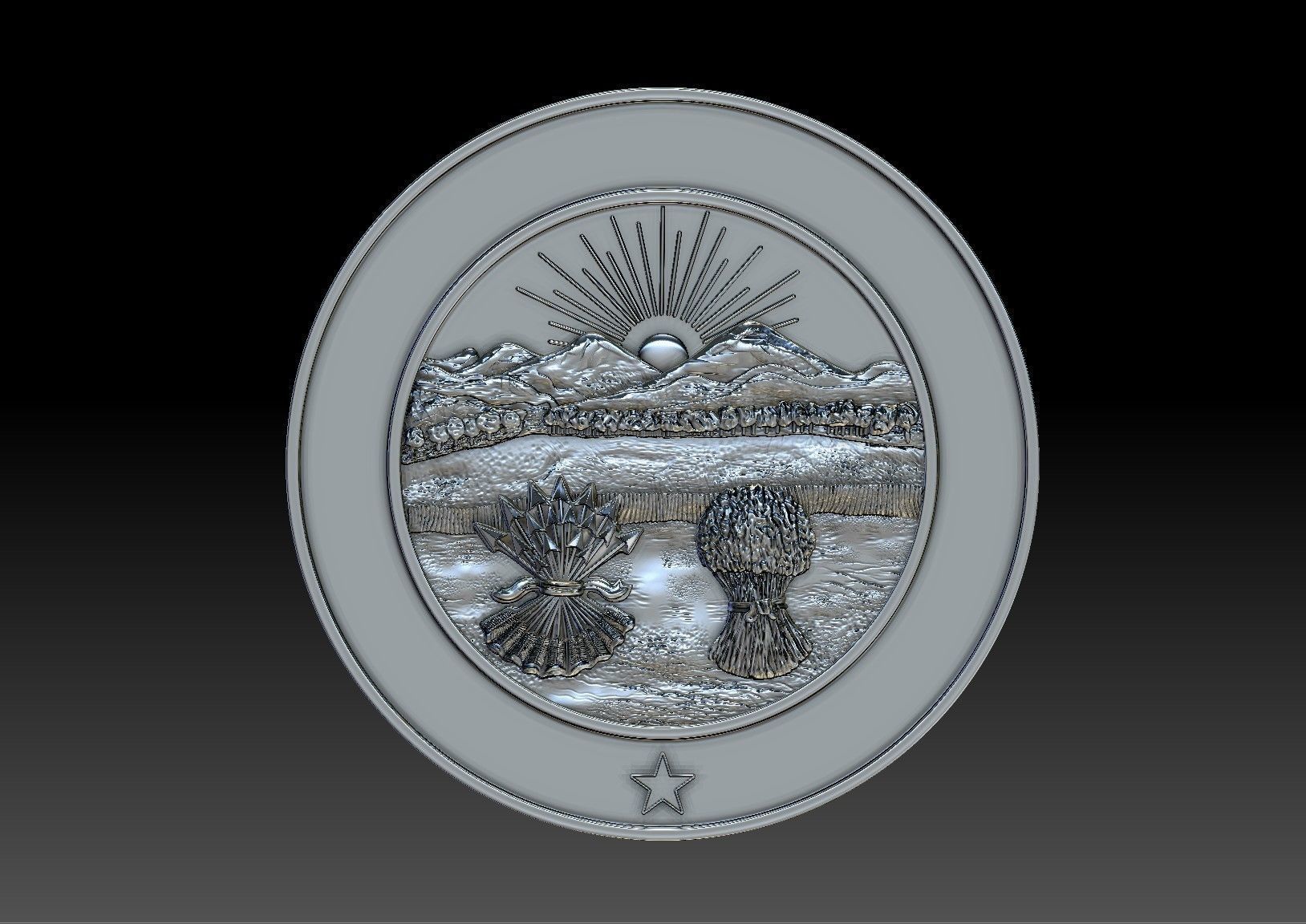 Ohio Seal 3D print model_7