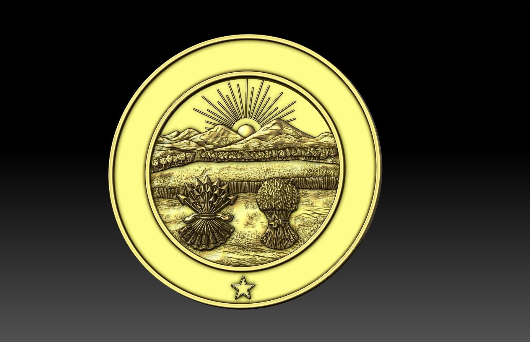 Ohio Seal 3D print model_8