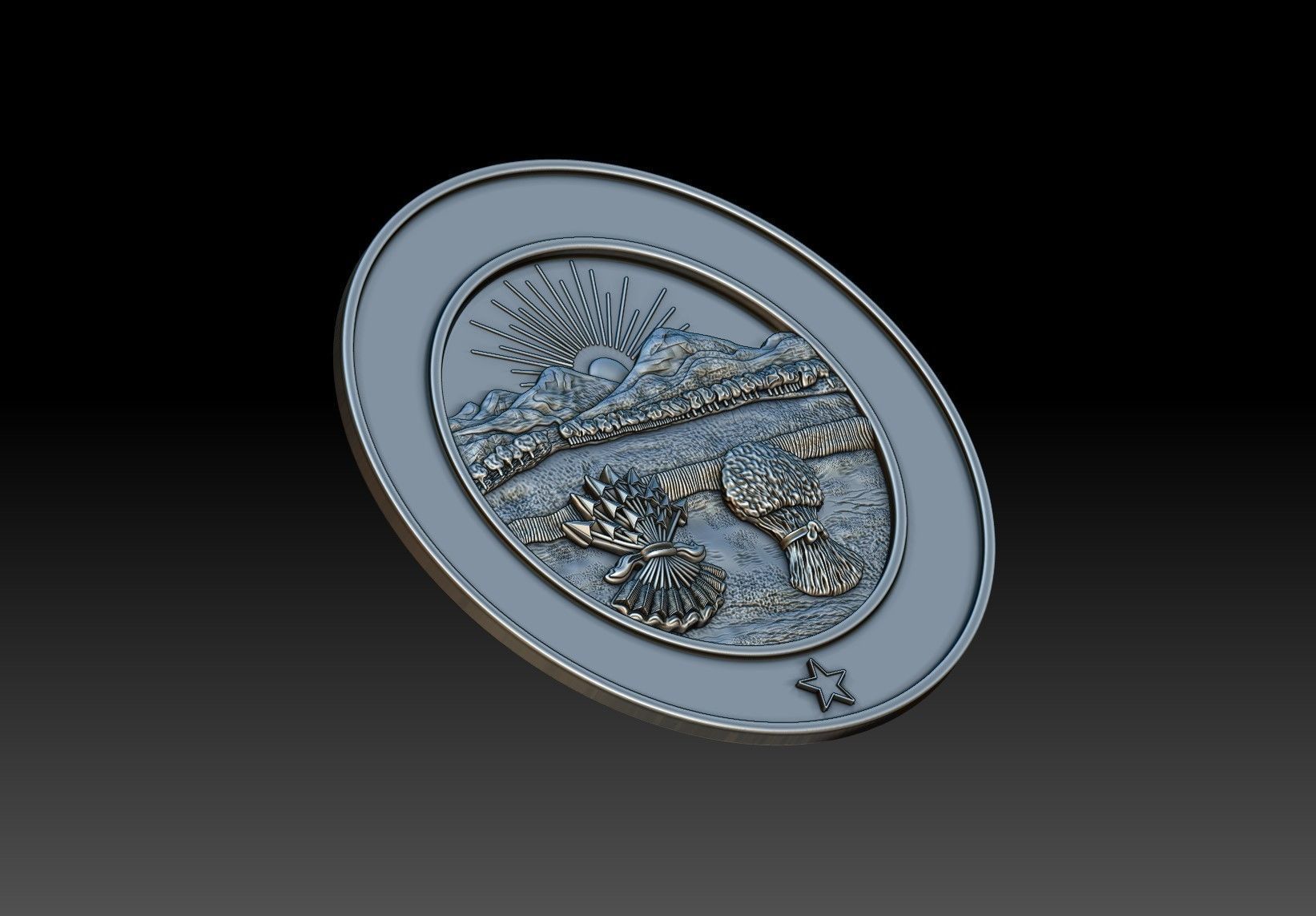 Ohio Seal 3D print model_5