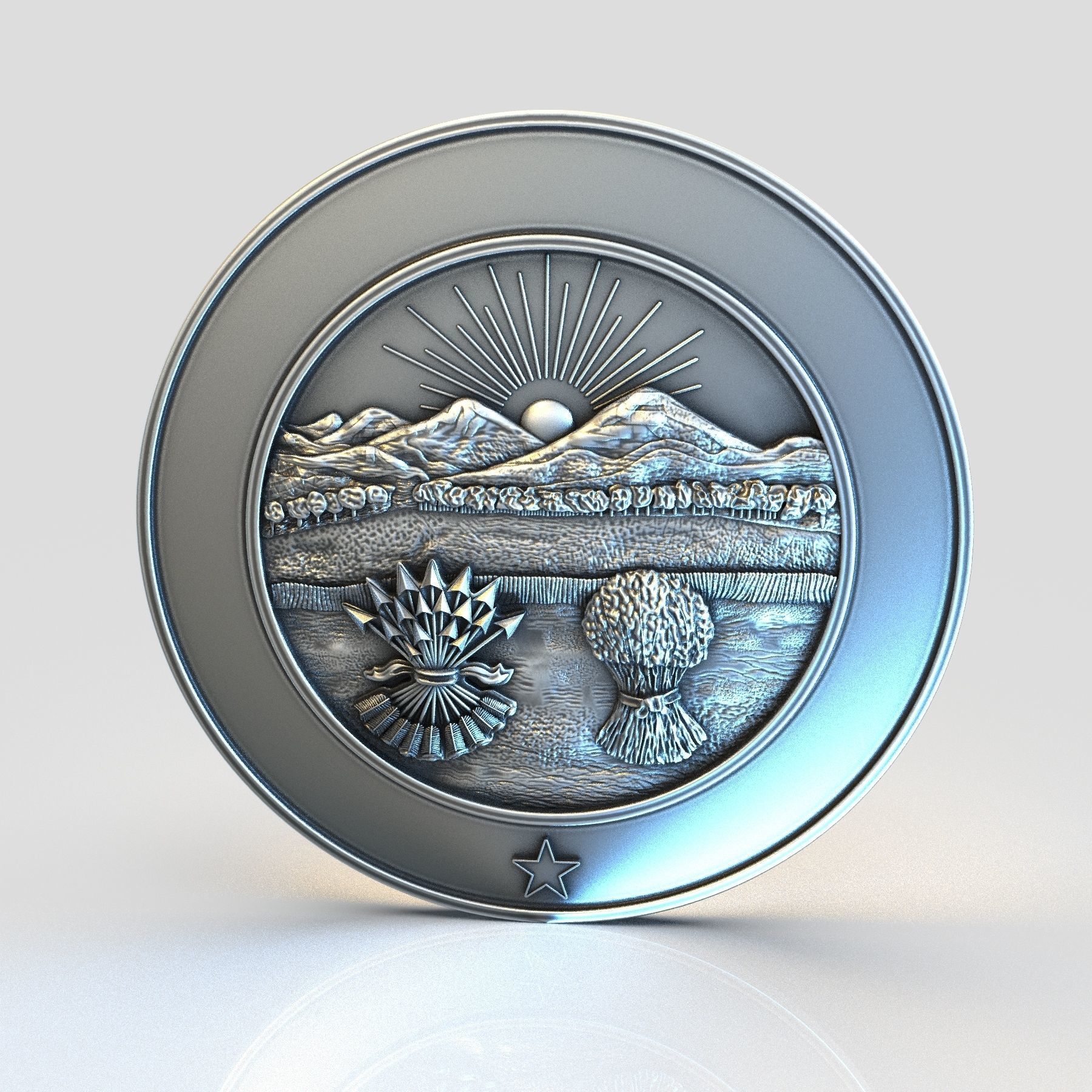Ohio Seal 3D print model_2