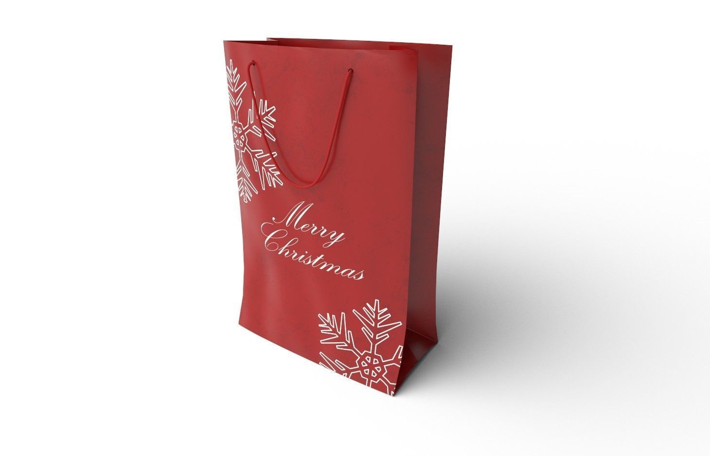 Paper Bag  M05A Low-poly 3D model_4