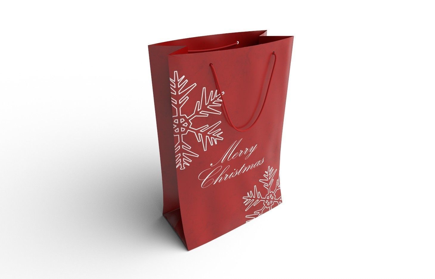 Paper Bag  M05A Low-poly 3D model_5