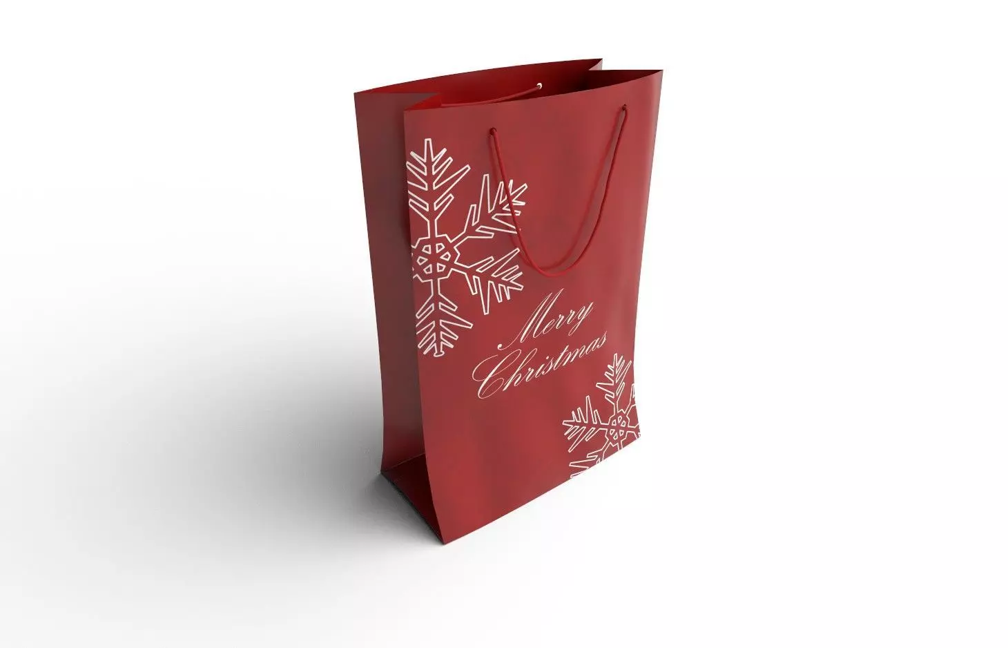 Paper Bag  M05A Low-poly 3D model_0