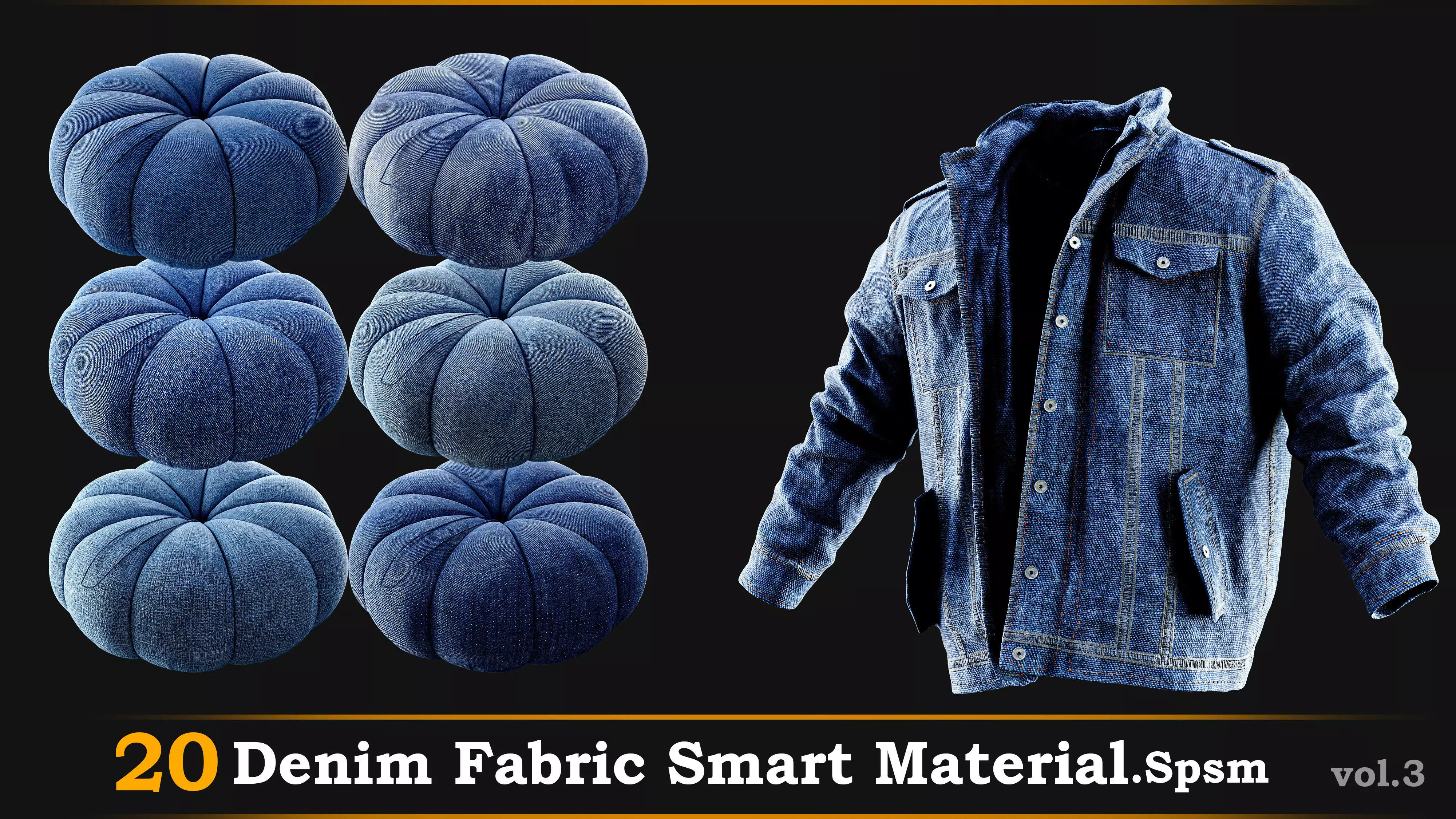 20 Denim Fabric Material-Spsm Vol-03 Texture_0