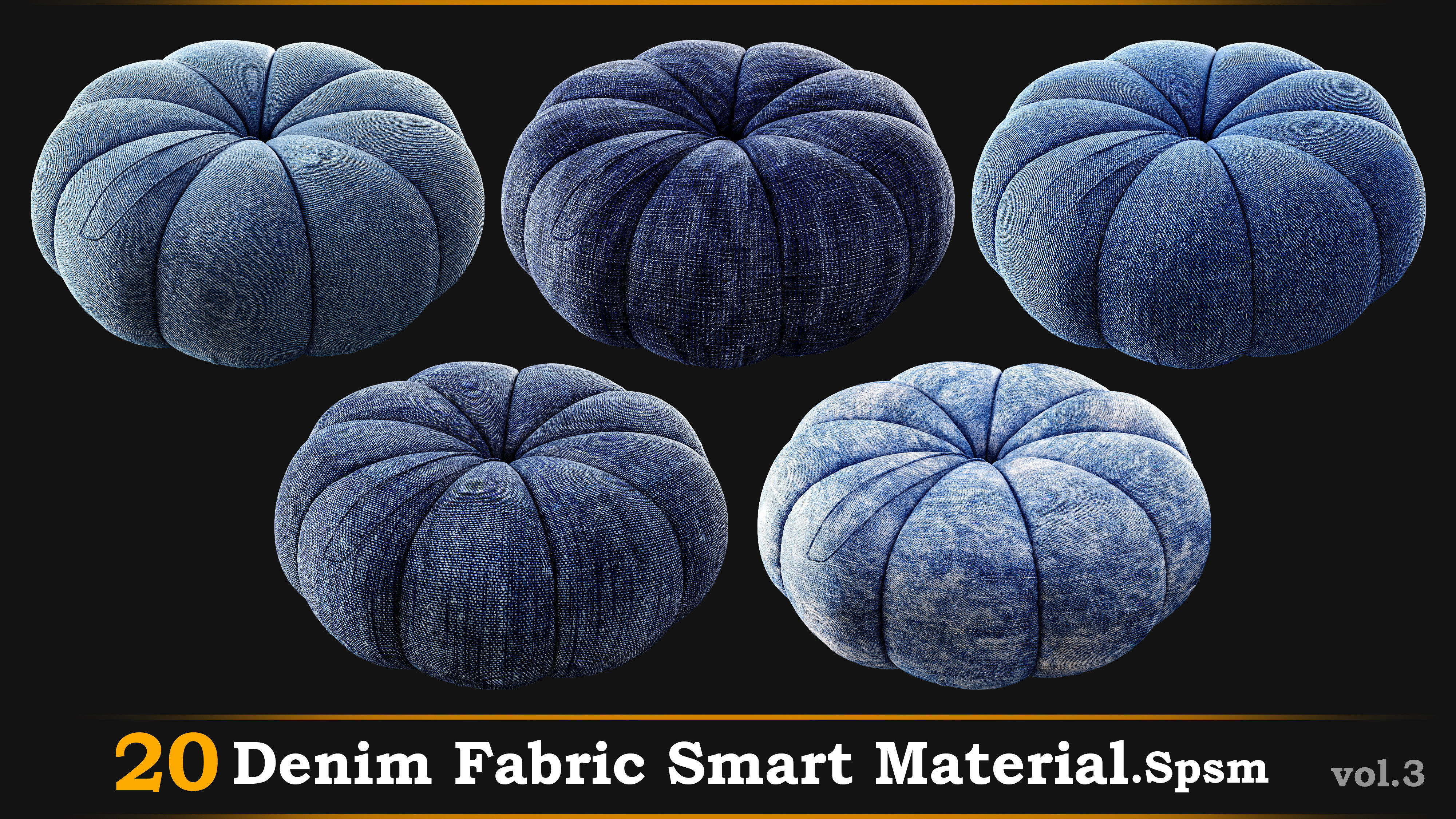20 Denim Fabric Material-Spsm Vol-03 Texture_3