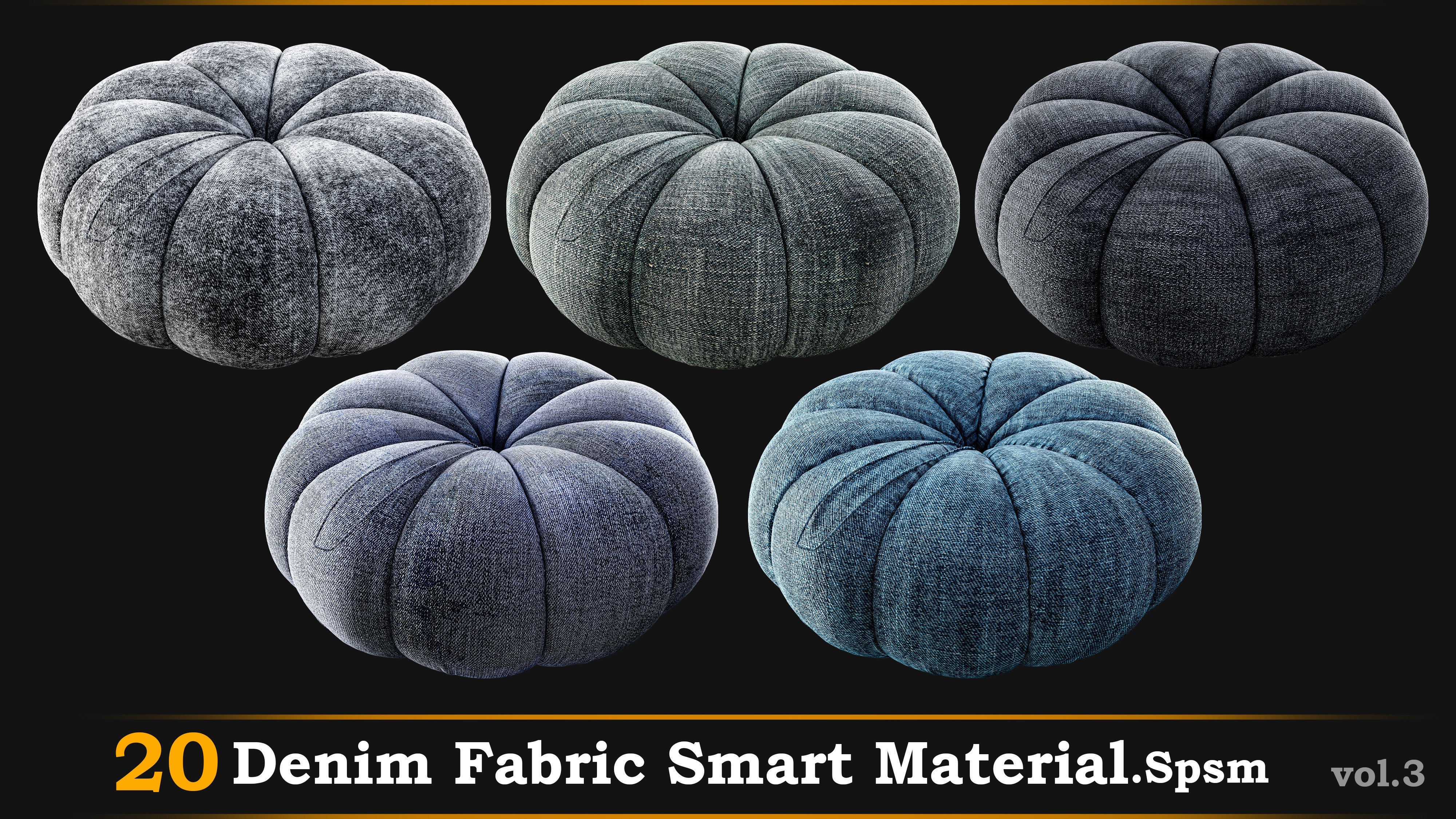 20 Denim Fabric Material-Spsm Vol-03 Texture_4