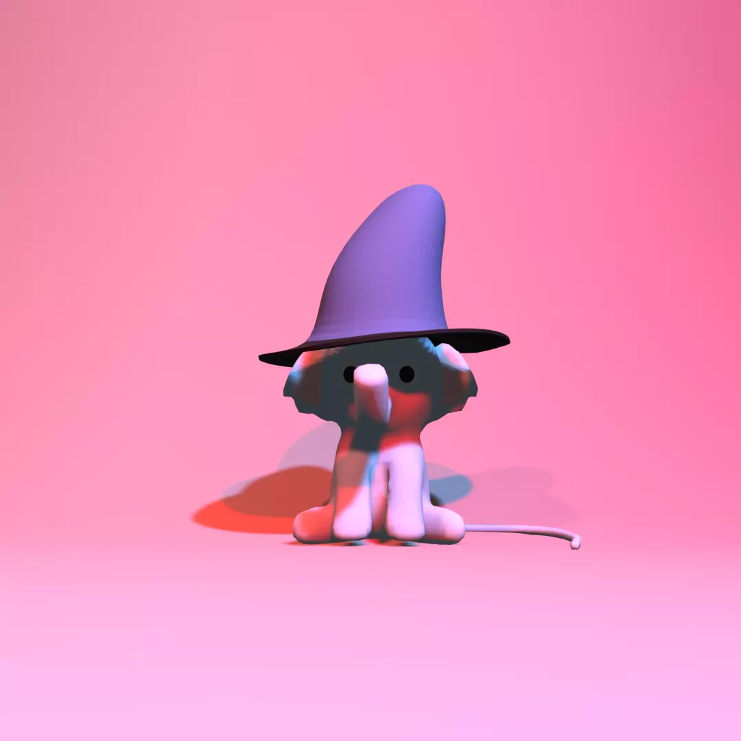 ELEPHANT TOY Free low-poly 3D model