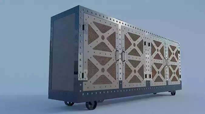 vintage table 3D model