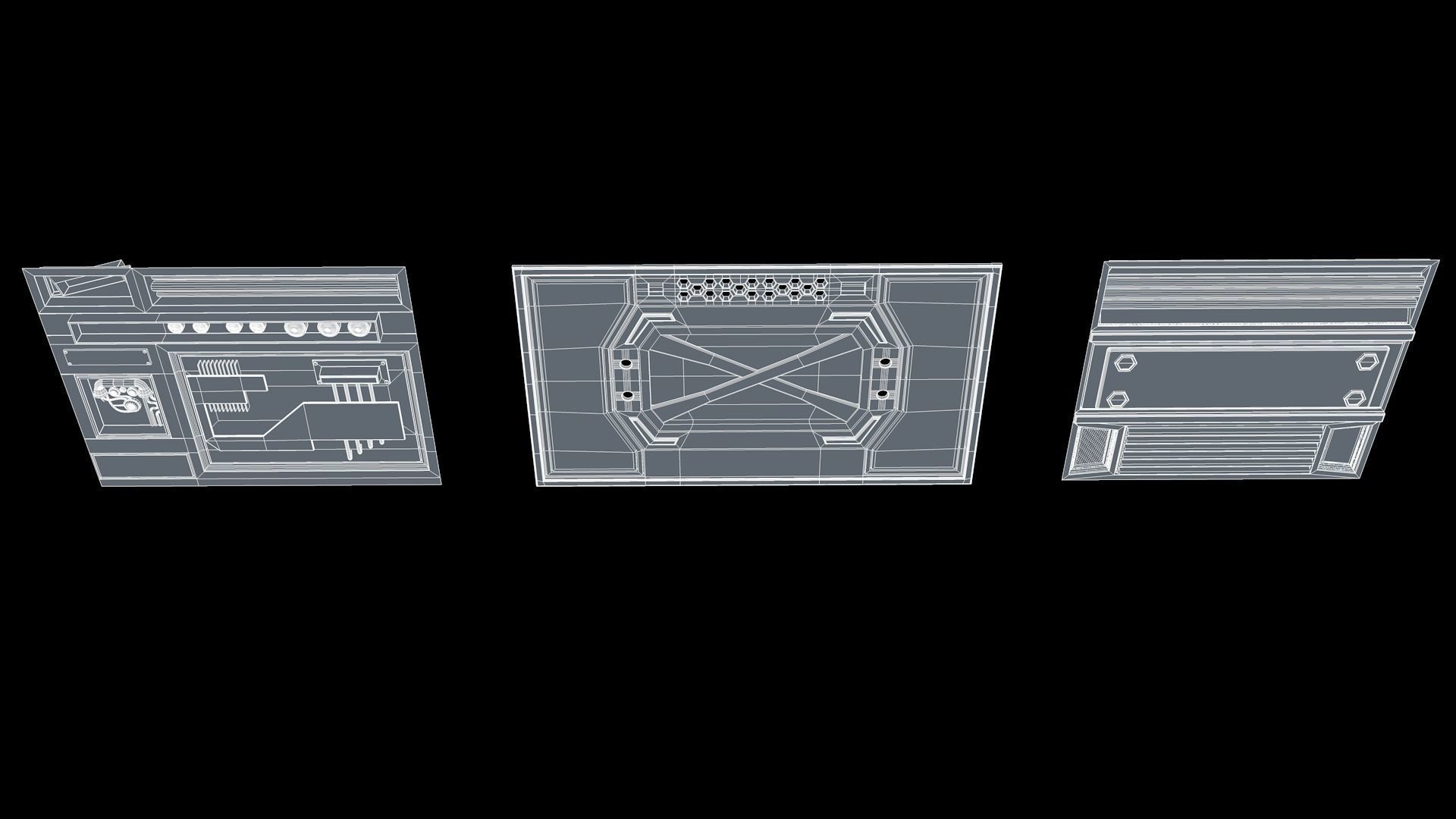 Sci Fi Panels 3D model_9