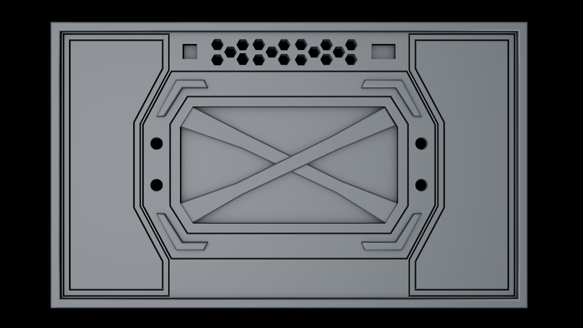 Sci Fi Panels 3D model_10