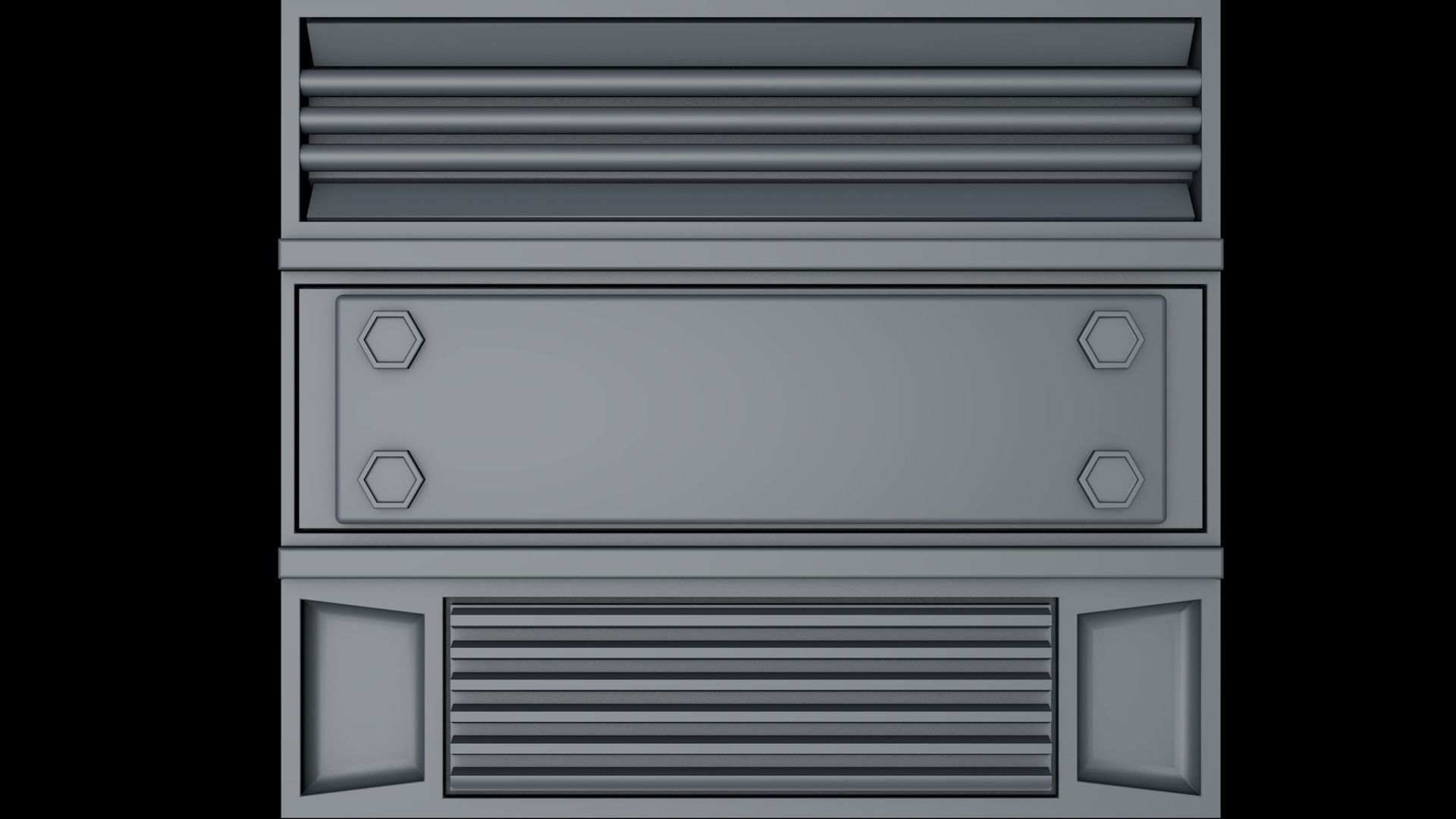 Sci Fi Panels 3D model_2