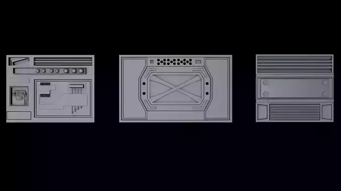 Sci Fi Panels 3D model