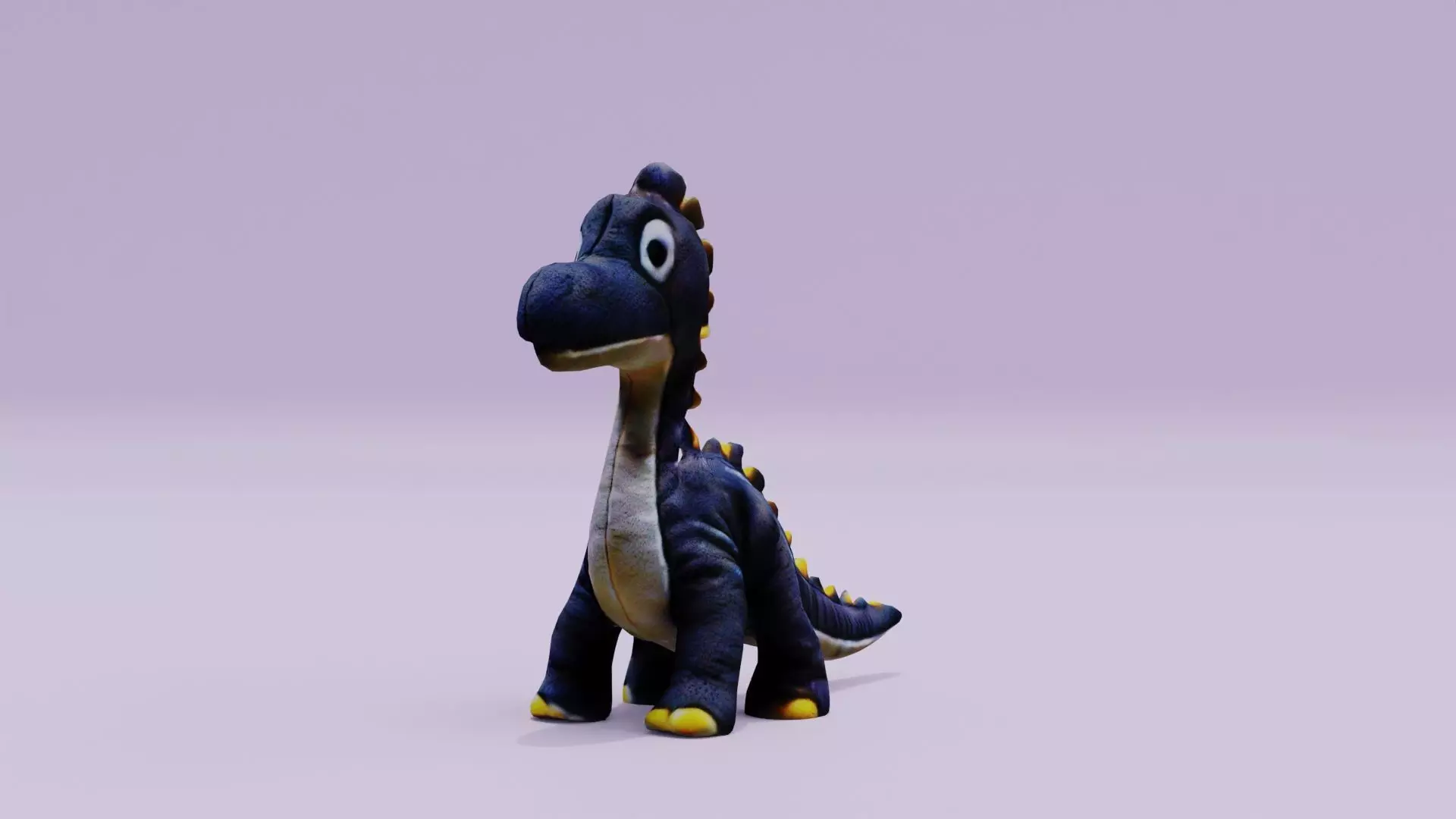 Dinosaur Plush Toy Free low-poly 3D model