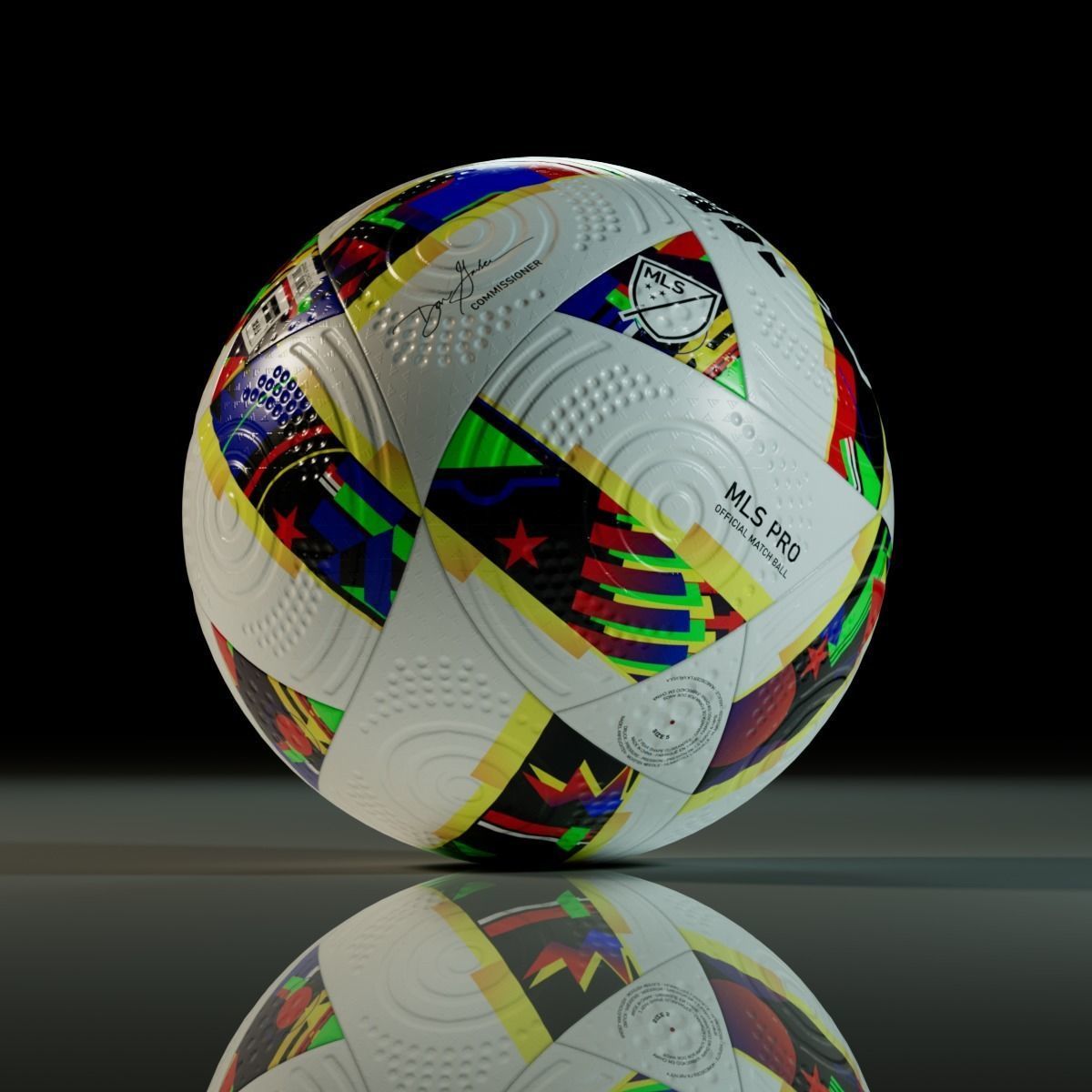 MLS 2024 Ball 3D model_7