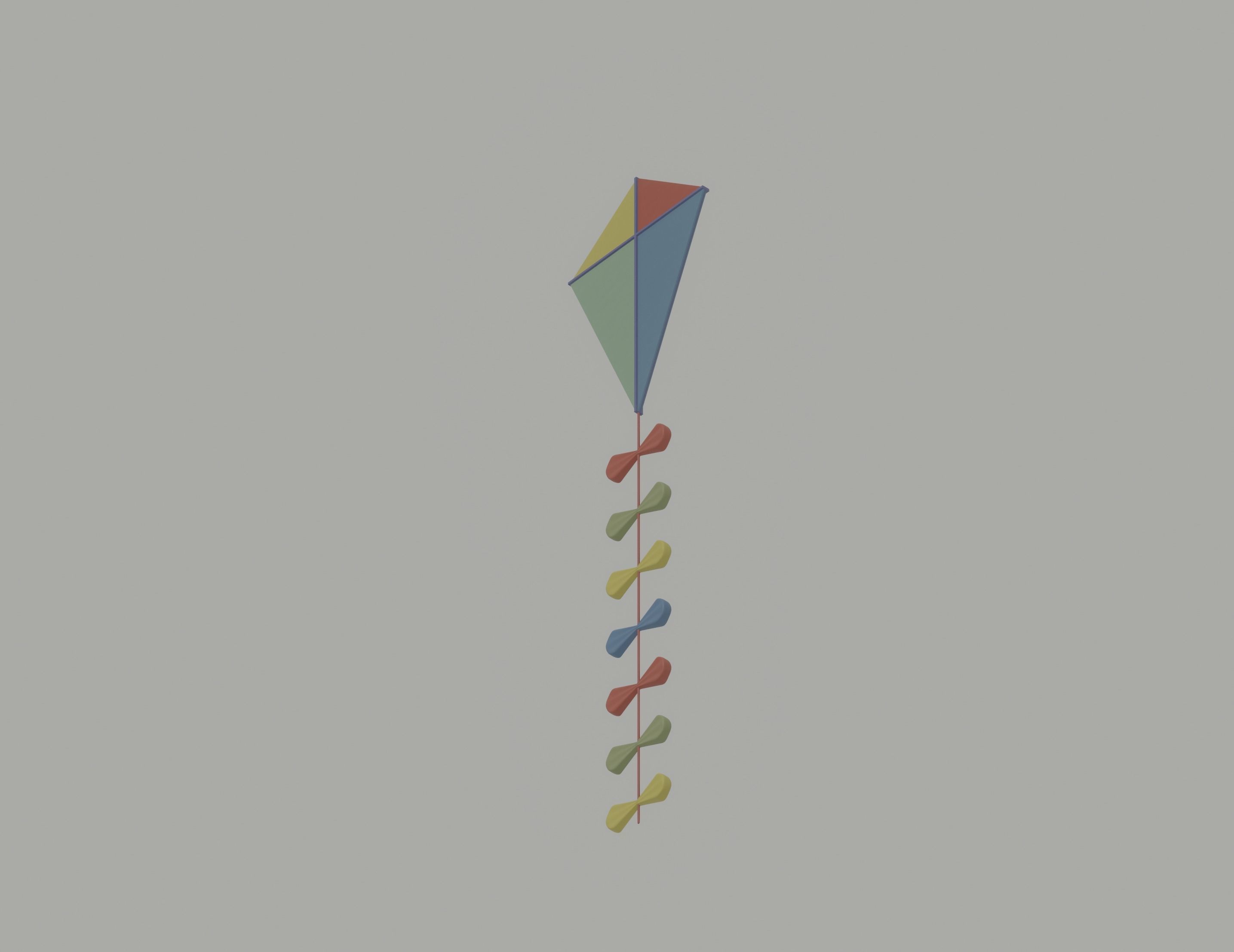 Kite model 3D model_5