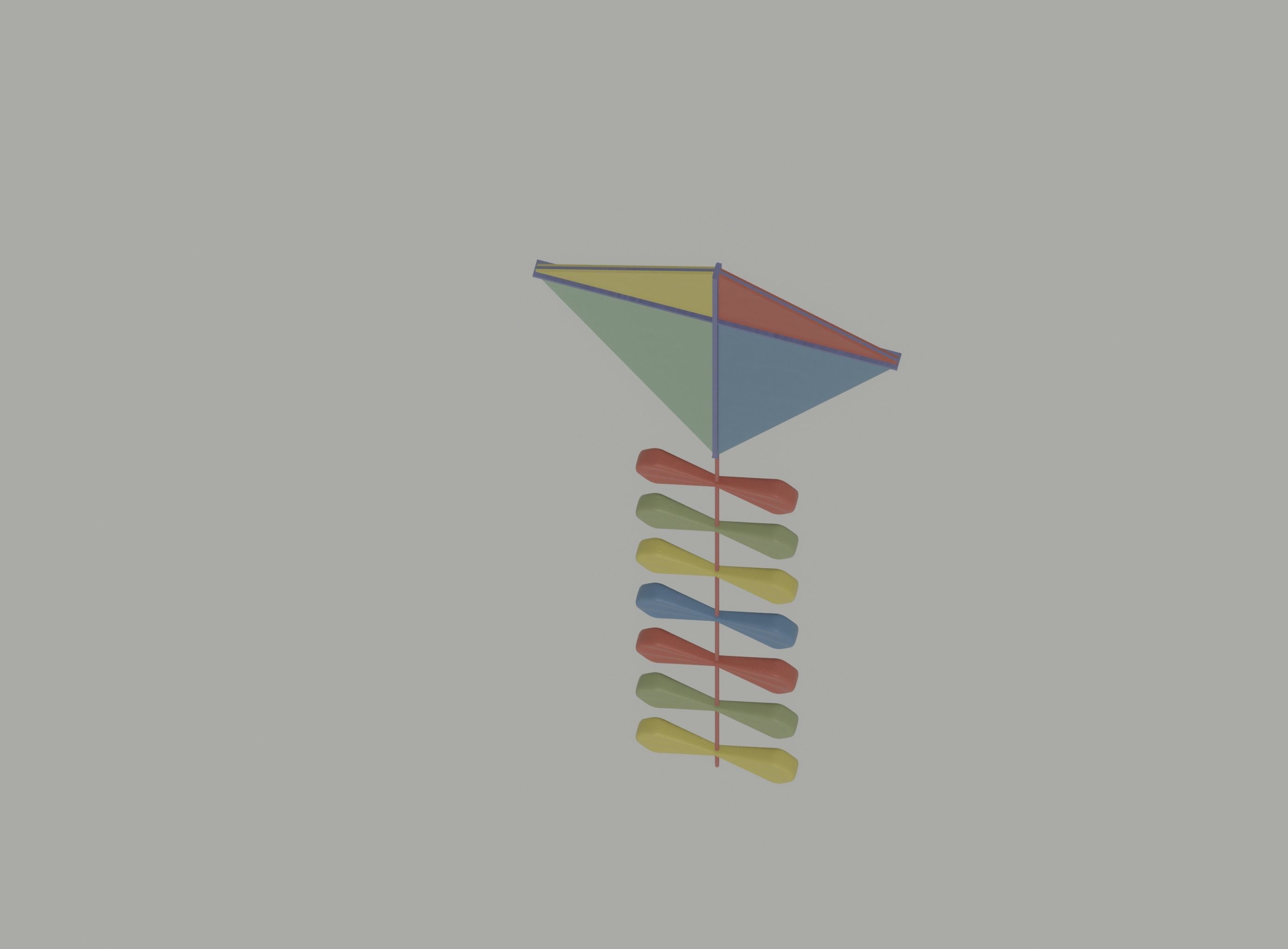 Kite model 3D model_7