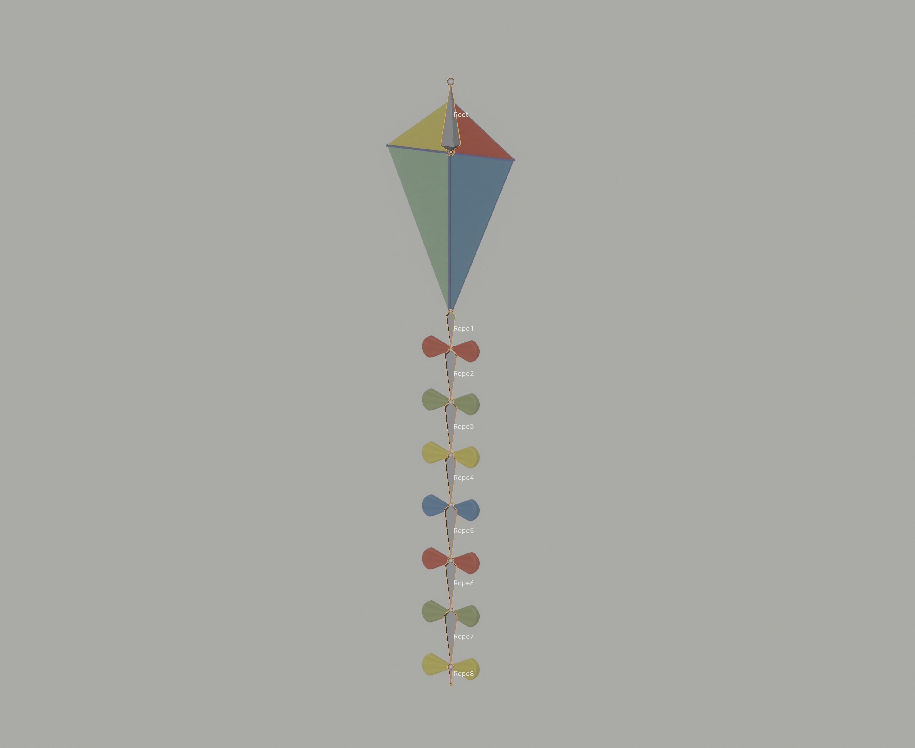 Kite model 3D model_12