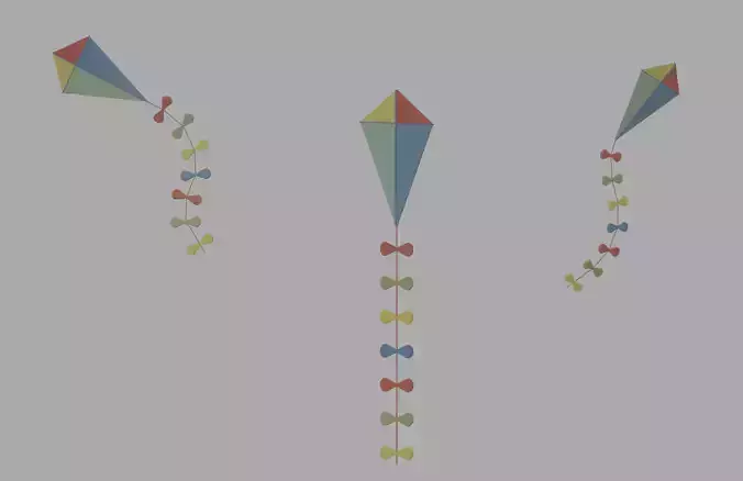 Kite model 3D model