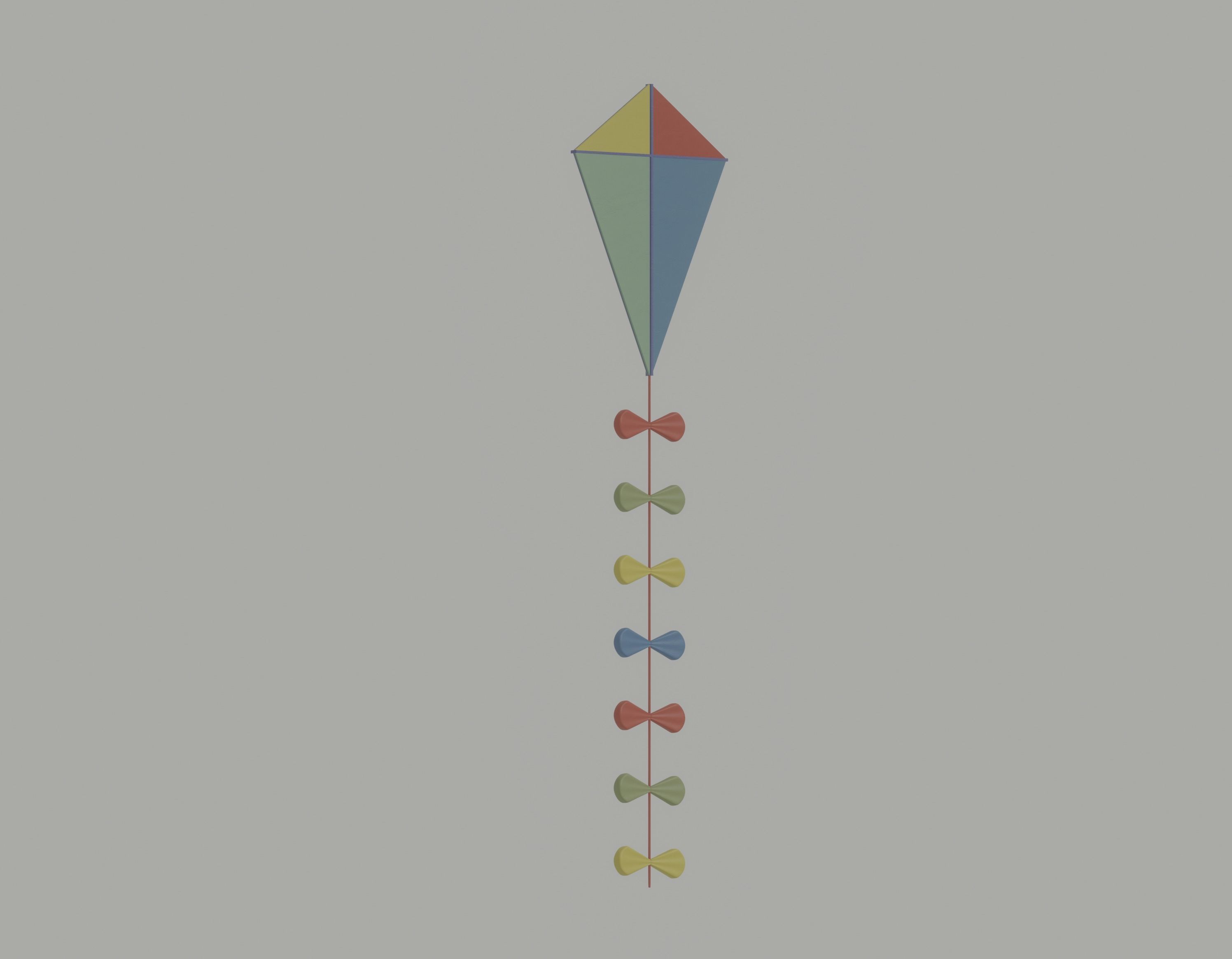 Kite model 3D model_3