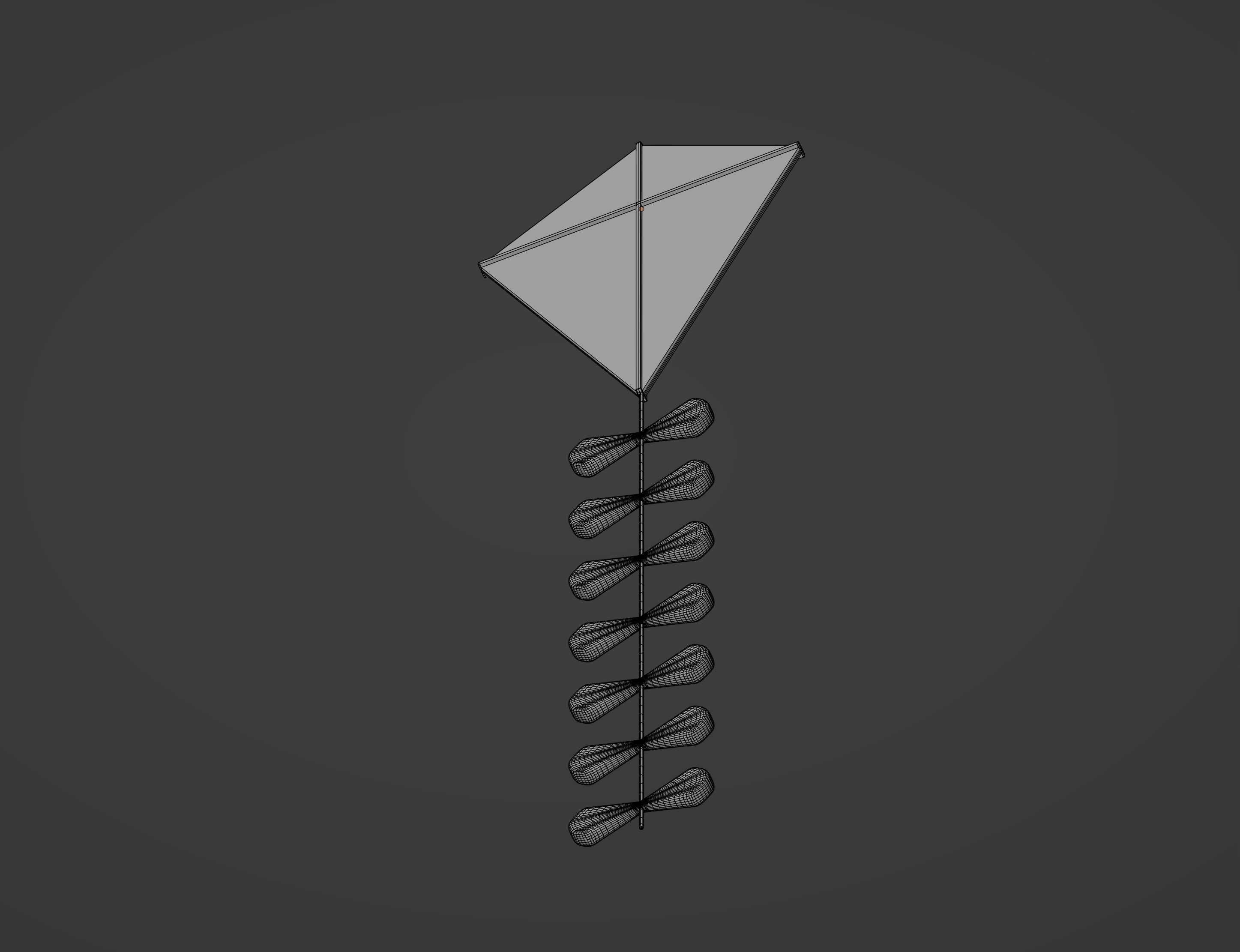 Kite model 3D model_14