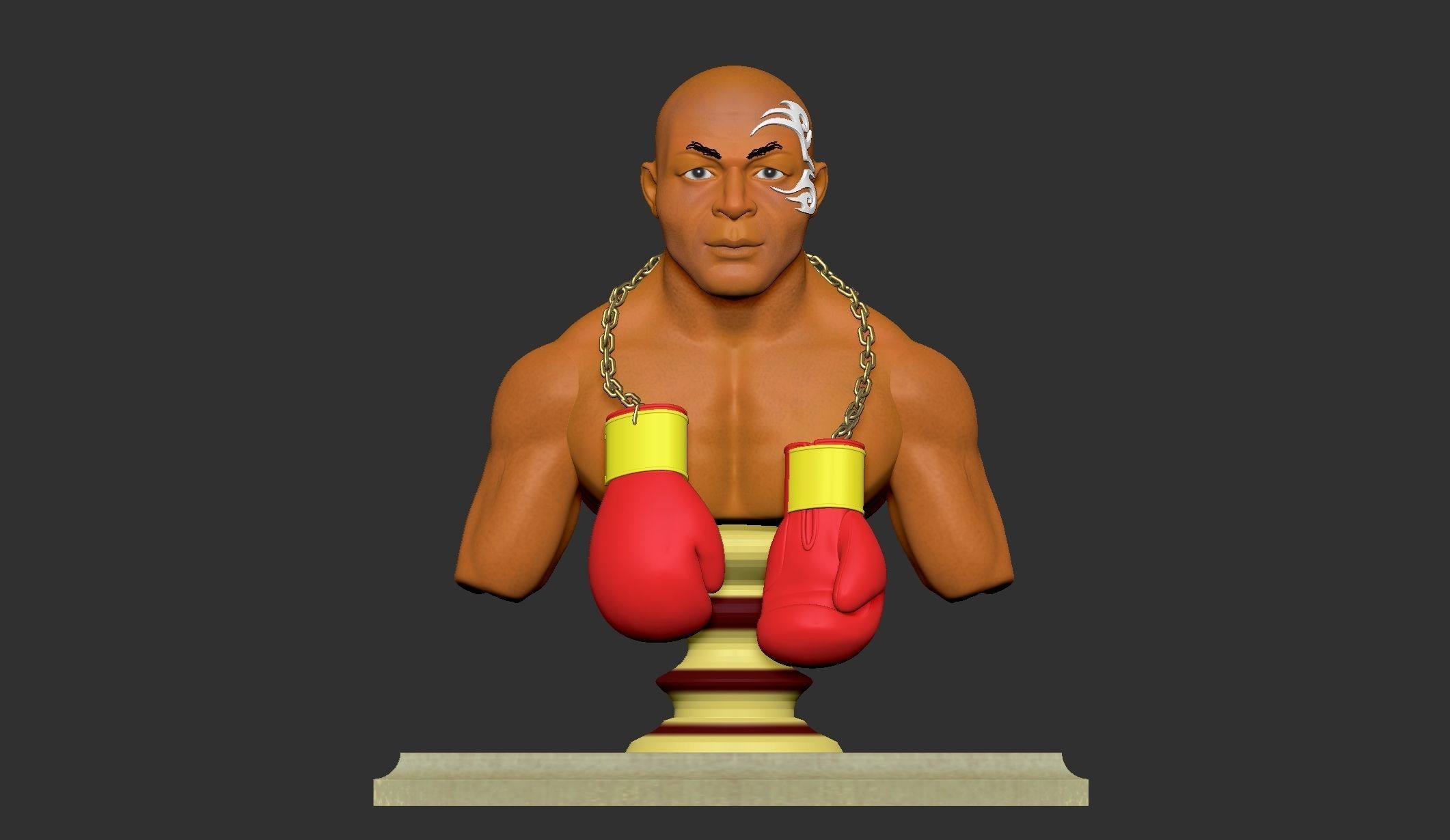 Mike Tyson 3d Printable Bust 3D print model 3D print model_3