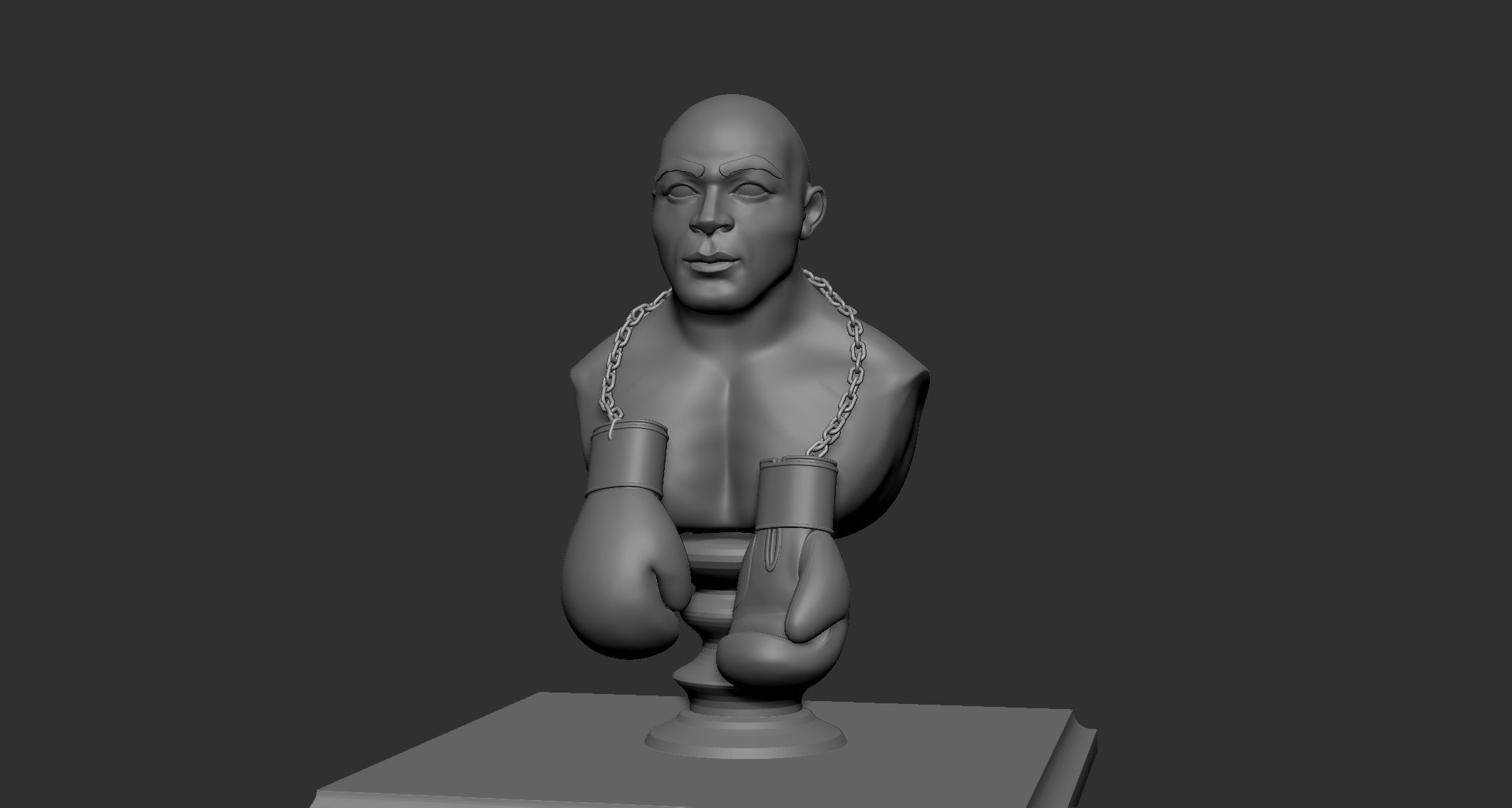 Mike Tyson 3d Printable Bust 3D print model 3D print model_7