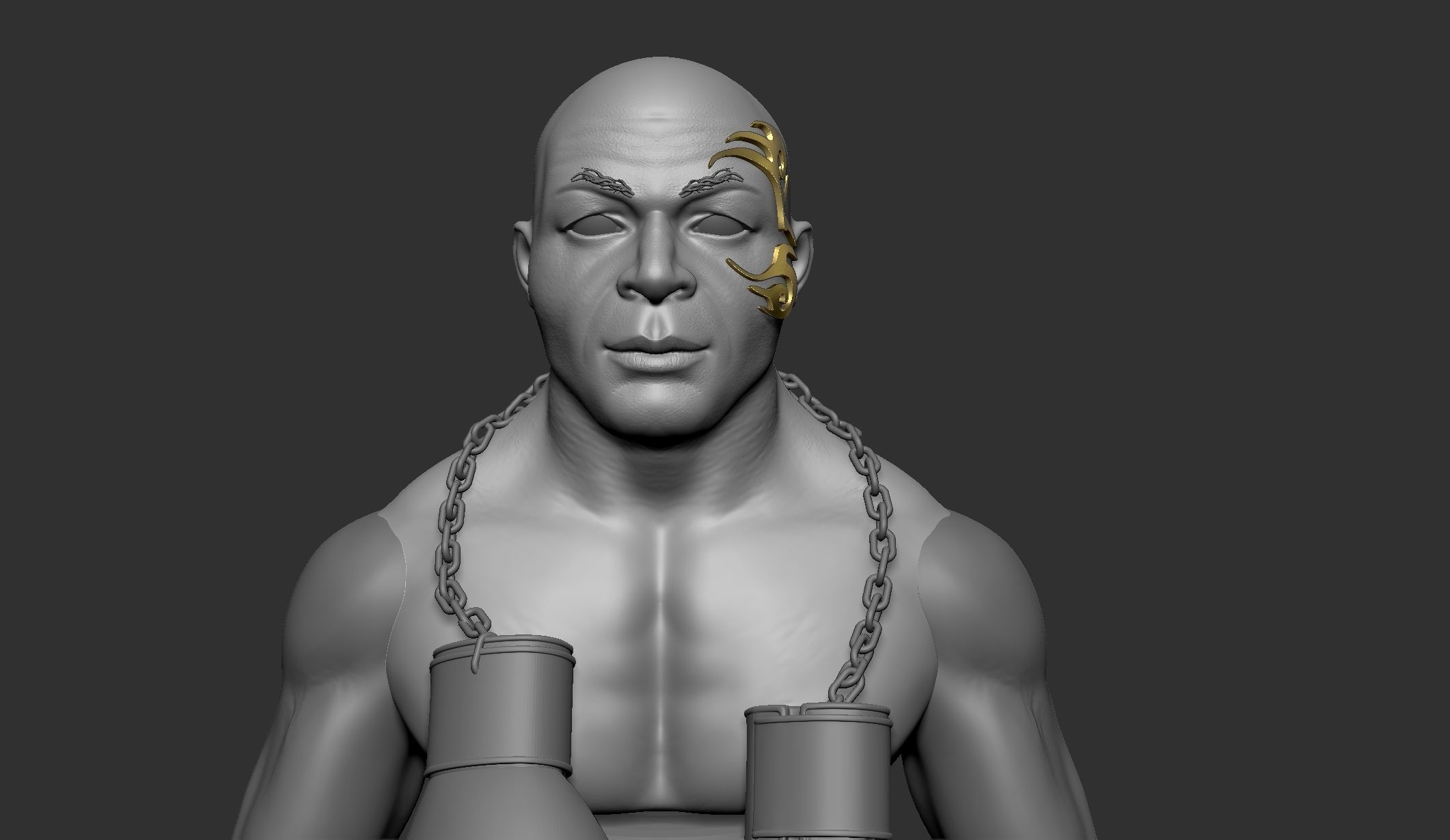Mike Tyson 3d Printable Bust 3D print model 3D print model_5
