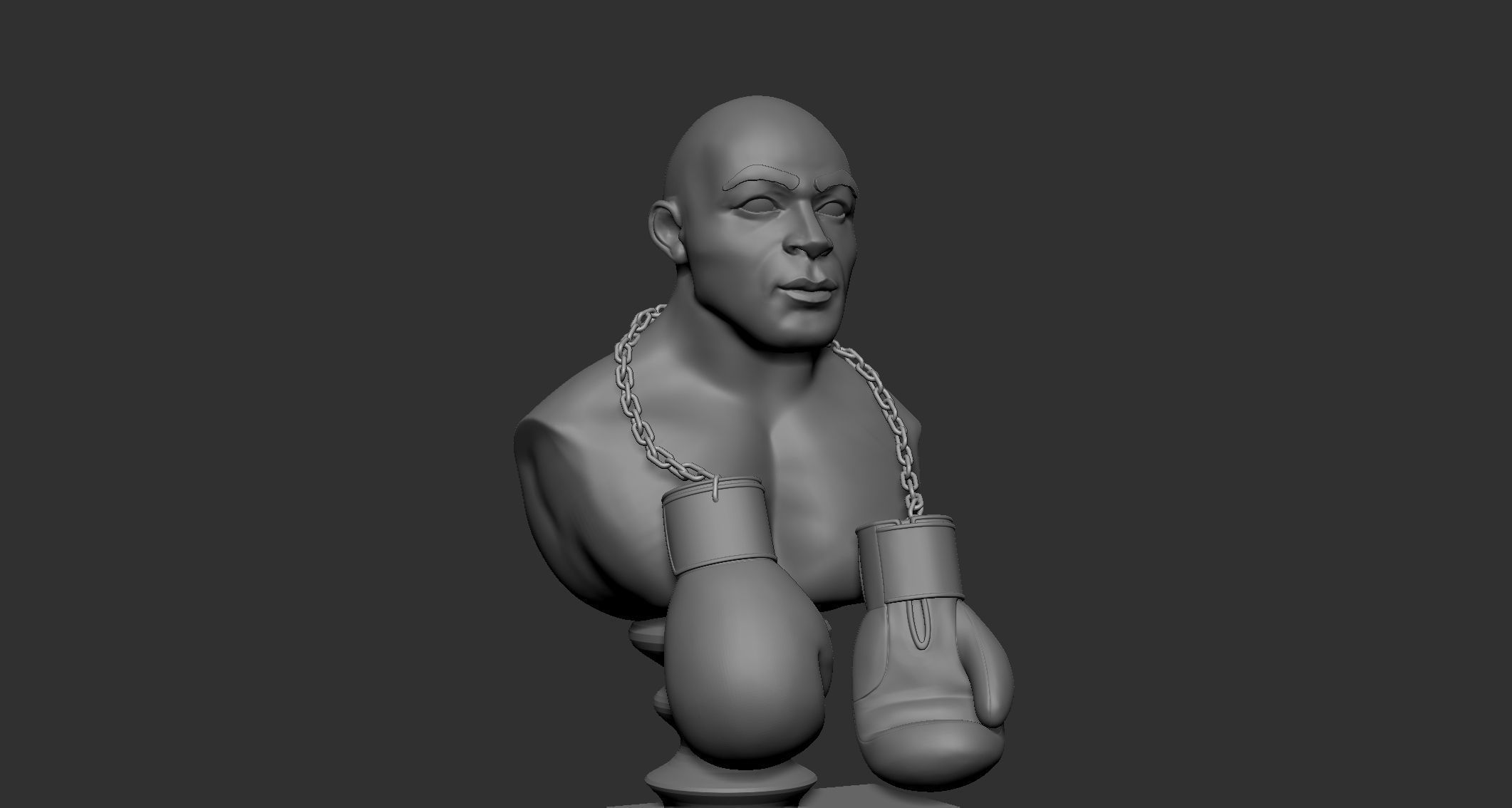 Mike Tyson 3d Printable Bust 3D print model 3D print model_8