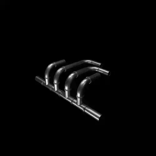 Modular Pipes Low-poly 3D model