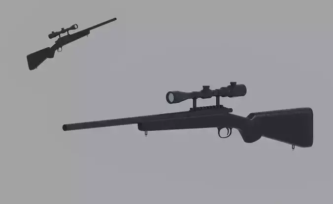 Sniper Rifle 3D model
