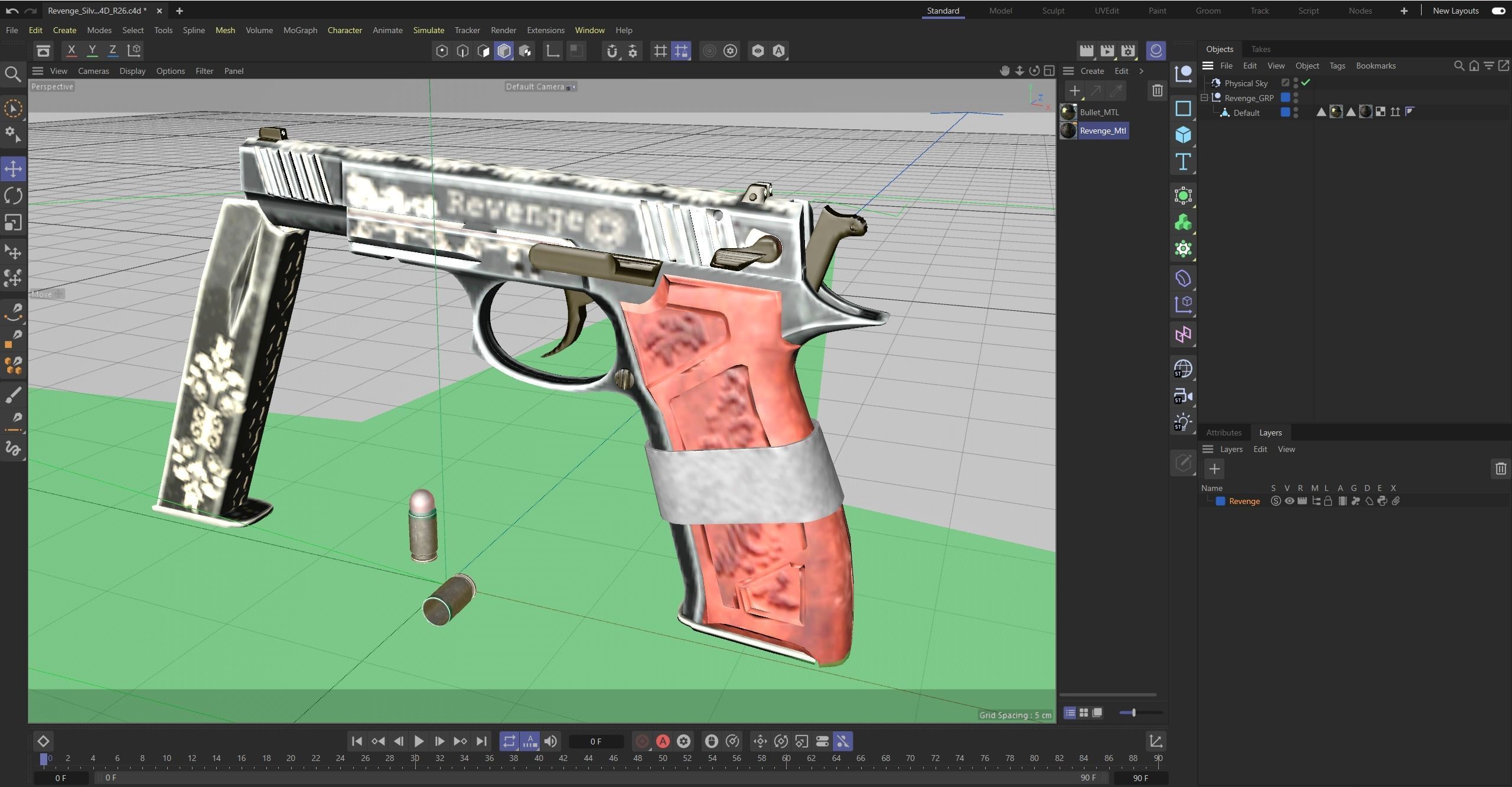 Revenge Silver Low-poly 3D model_18