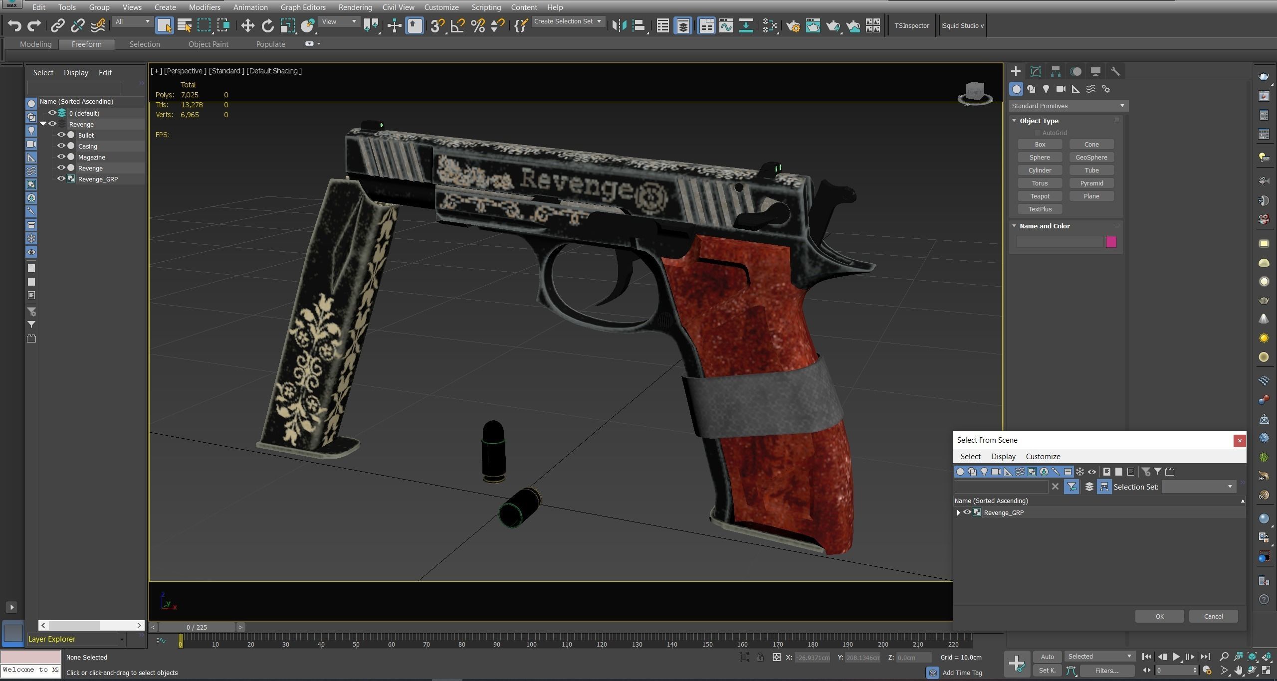 Revenge Silver Low-poly 3D model_14