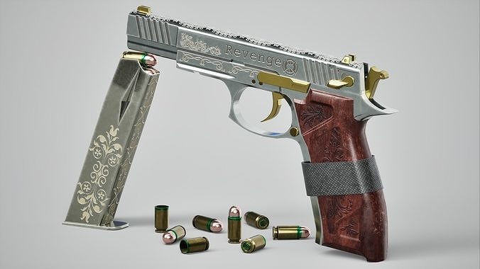 Revenge Silver Low-poly 3D model