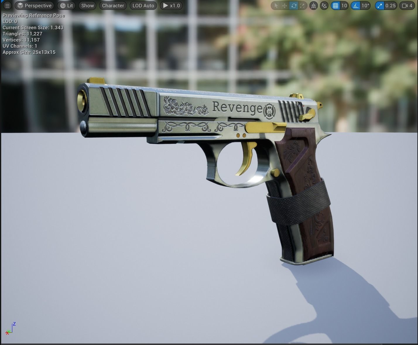 Revenge Silver Low-poly 3D model_5