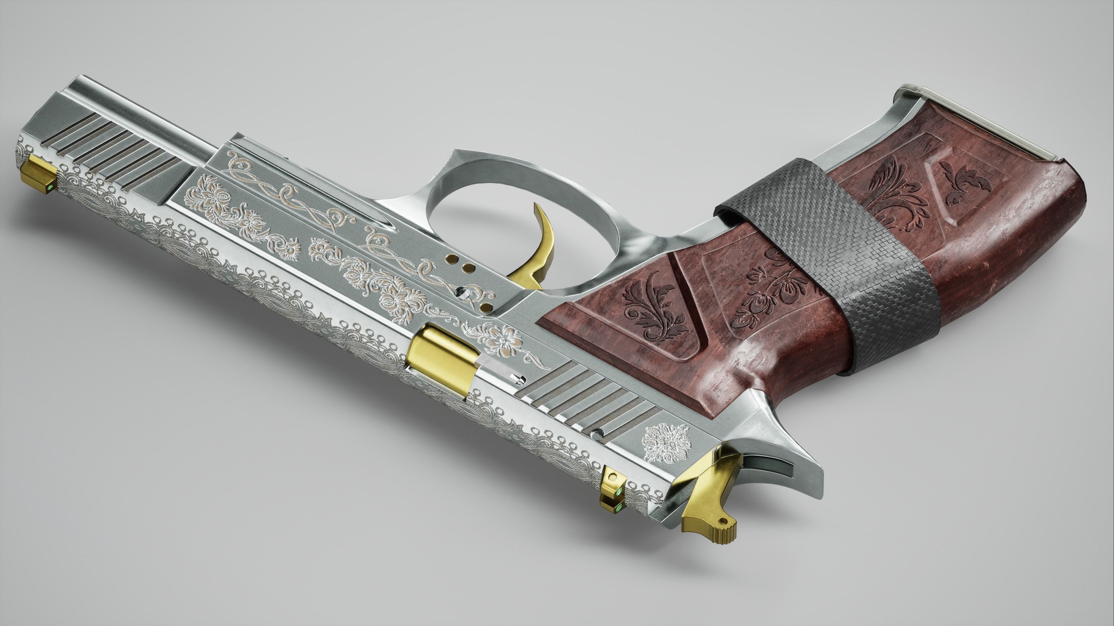 Revenge Silver Low-poly 3D model_2