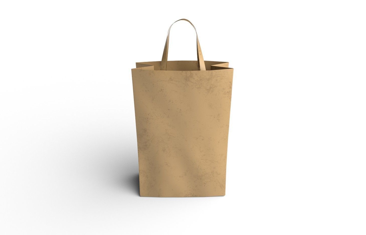Paper Bag  M06 Low-poly 3D model_3