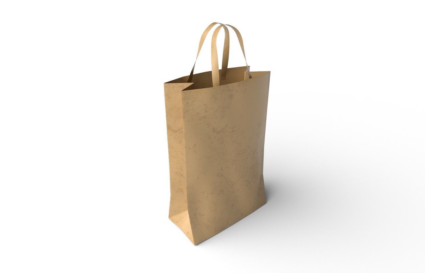 Paper Bag  M06 Low-poly 3D model_4
