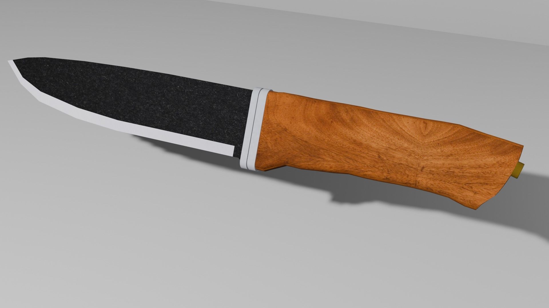 Hunting knife Low-poly 3D model_3
